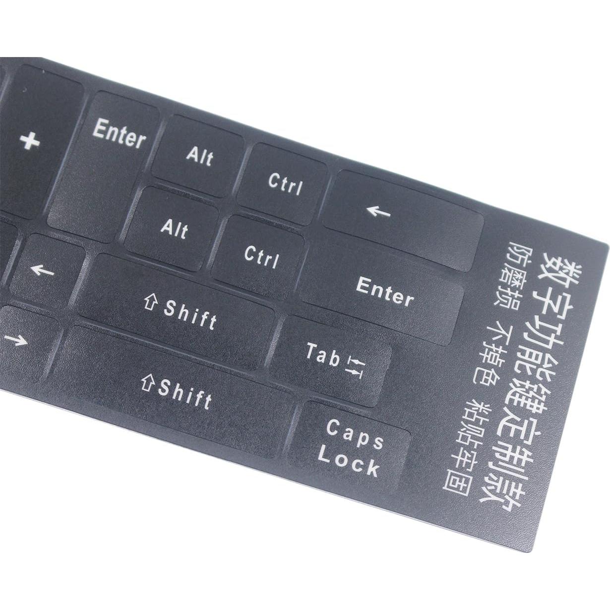 Etiquetas de Teclado Numérico Yuomik 2 Pcs Mate Universales