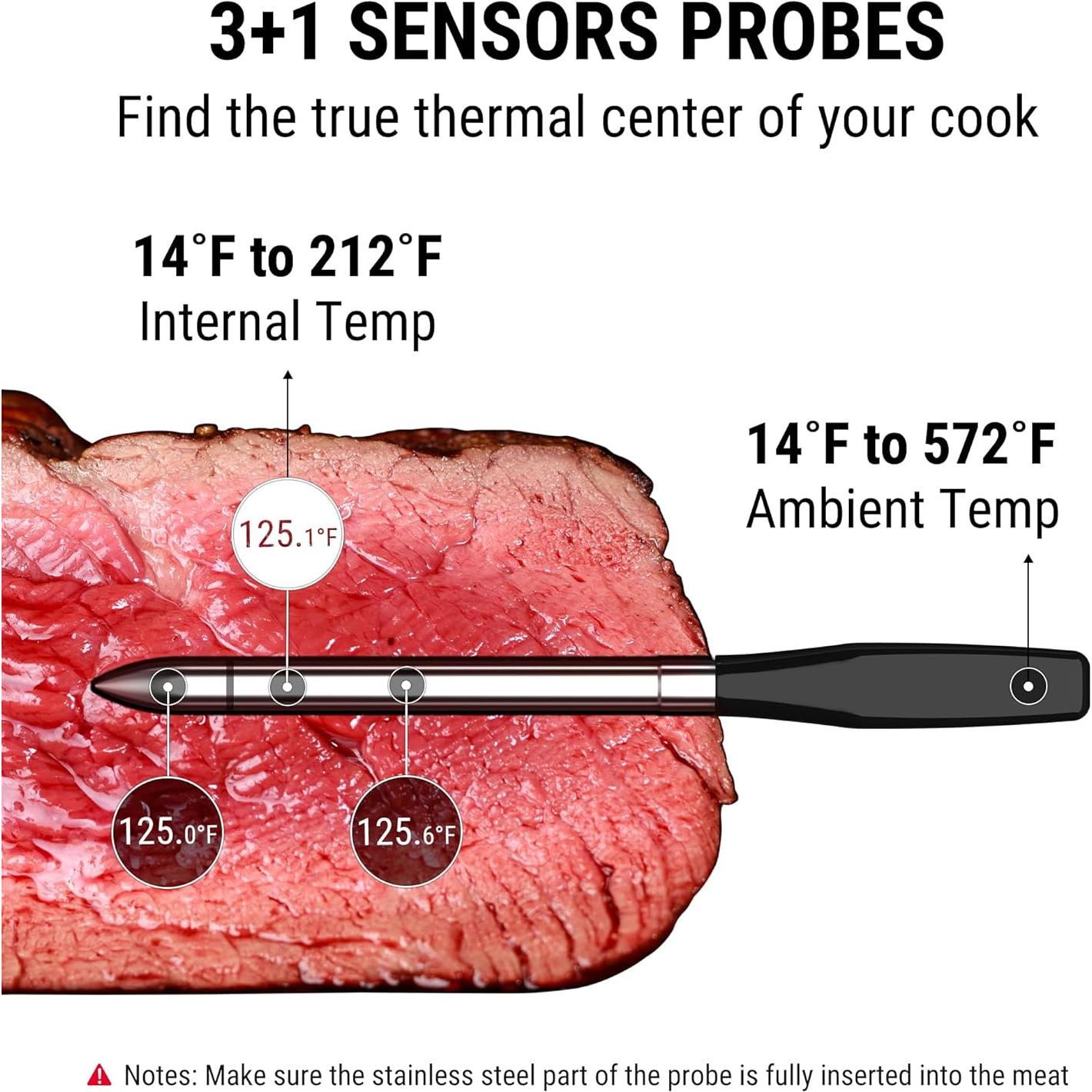 Termómetro de Carne Inalámbrico ThermoPro 2 Sondas Digital