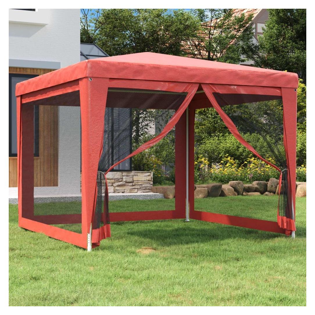 Carpa de Fiesta YELWHI 2.99m x 2.99m con 4 Paredes Malla