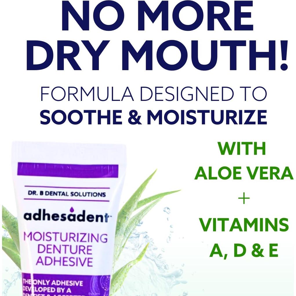 Adhesivo Hidratante para Dentaduras Dr. B - 4 Paquetes 21.26 g