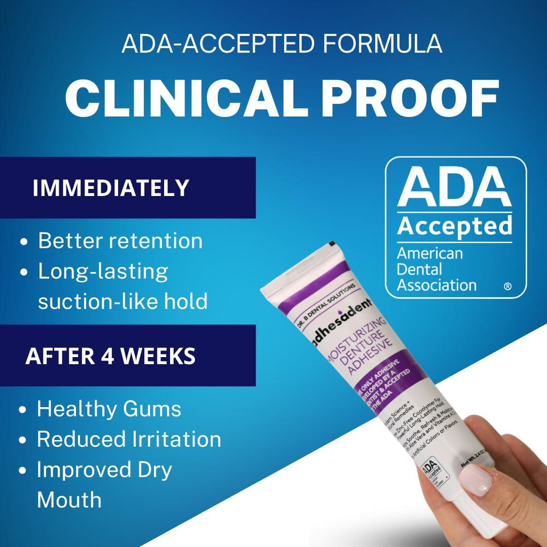 Adhesivo Hidratante para Dentaduras Dr. B - 4 Paquetes 21.26 g