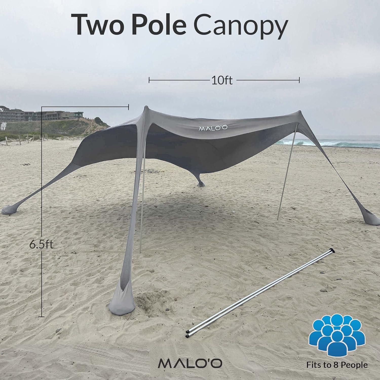 Carpa Canopy Malo'o 3.05m x 3.05m para Playa y Vehículos