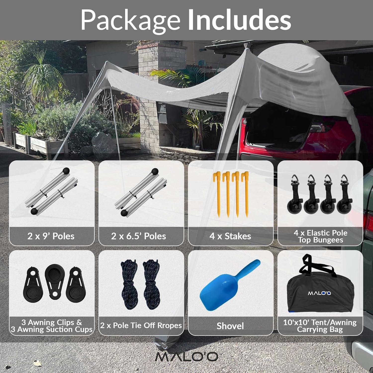 Carpa Canopy Malo'o 3.05m x 3.05m para Playa y Vehículos