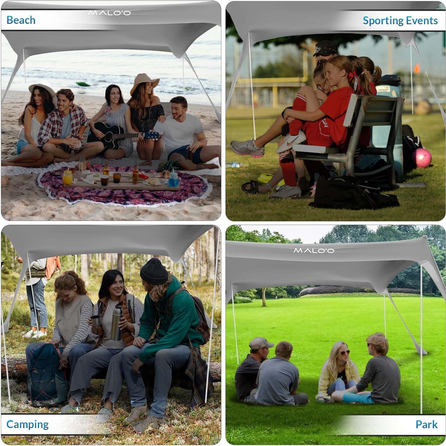 Carpa Canopy Malo'o 3.05m x 3.05m para Playa y Vehículos