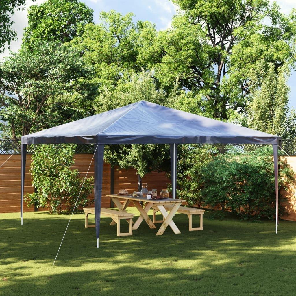 Carpa de Fiesta GeoHome 4x4m Azul Resistente al Agua y UV