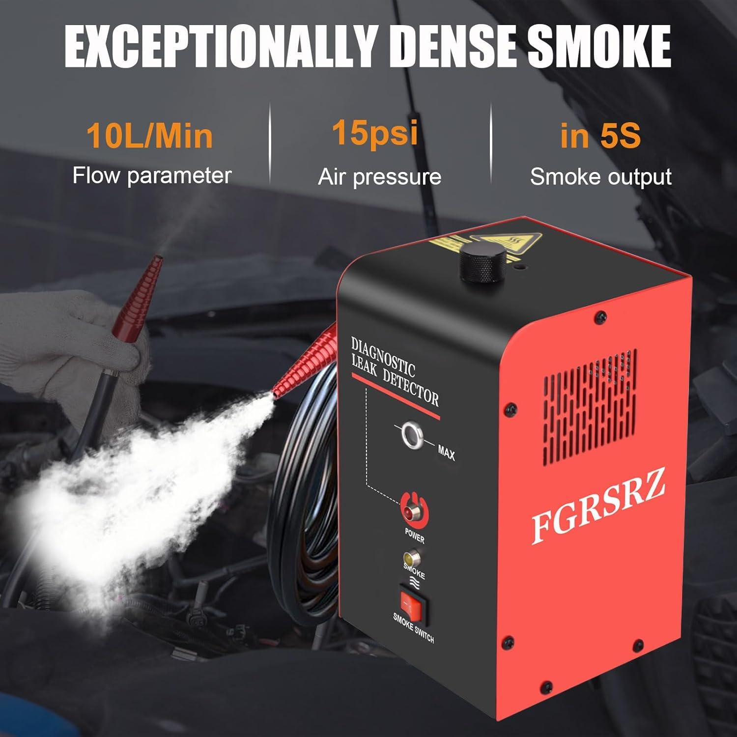 Máquina de Humo Automotriz FGRSRZ 12V 100ML Portátil