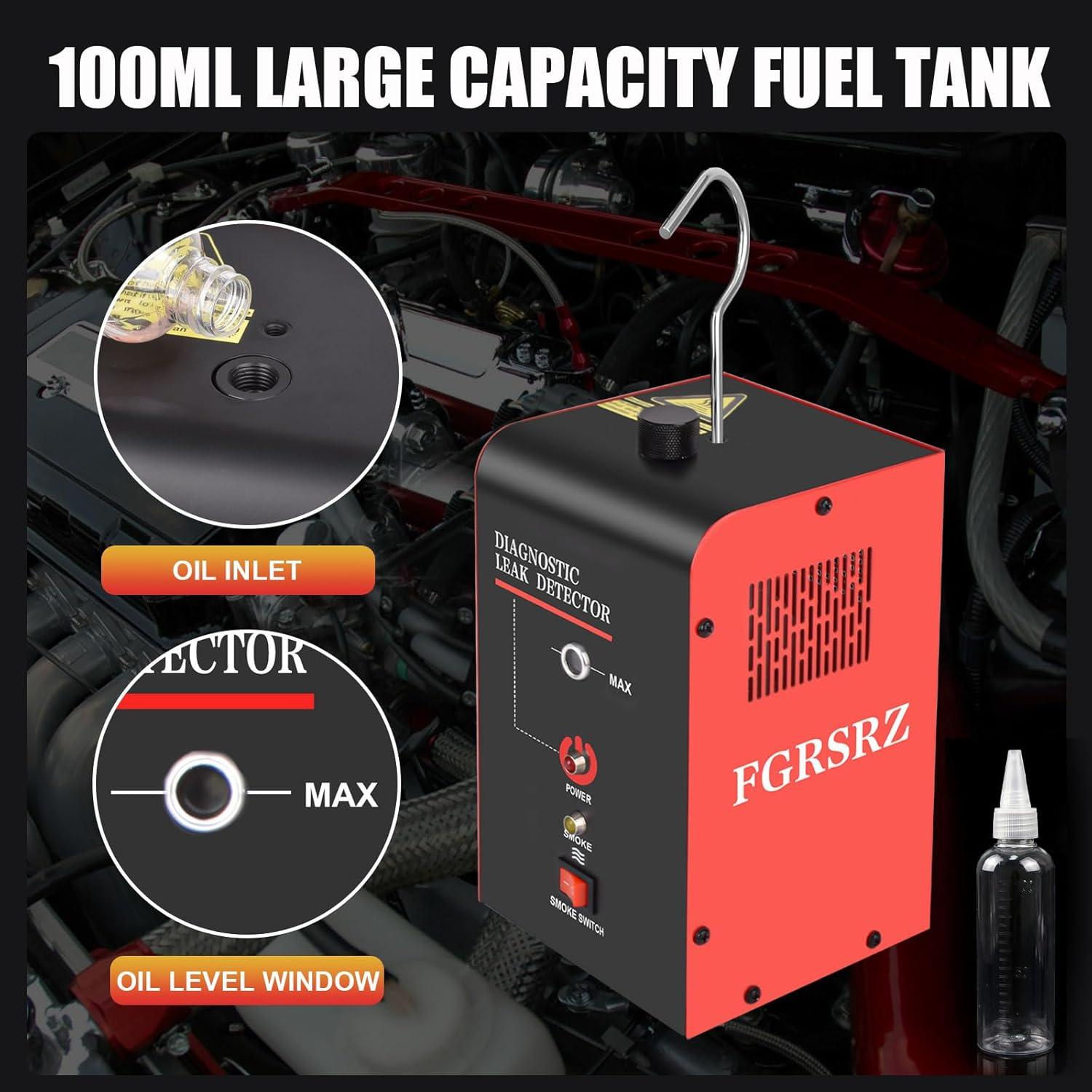 Máquina de Humo Automotriz FGRSRZ 12V 100ML Portátil