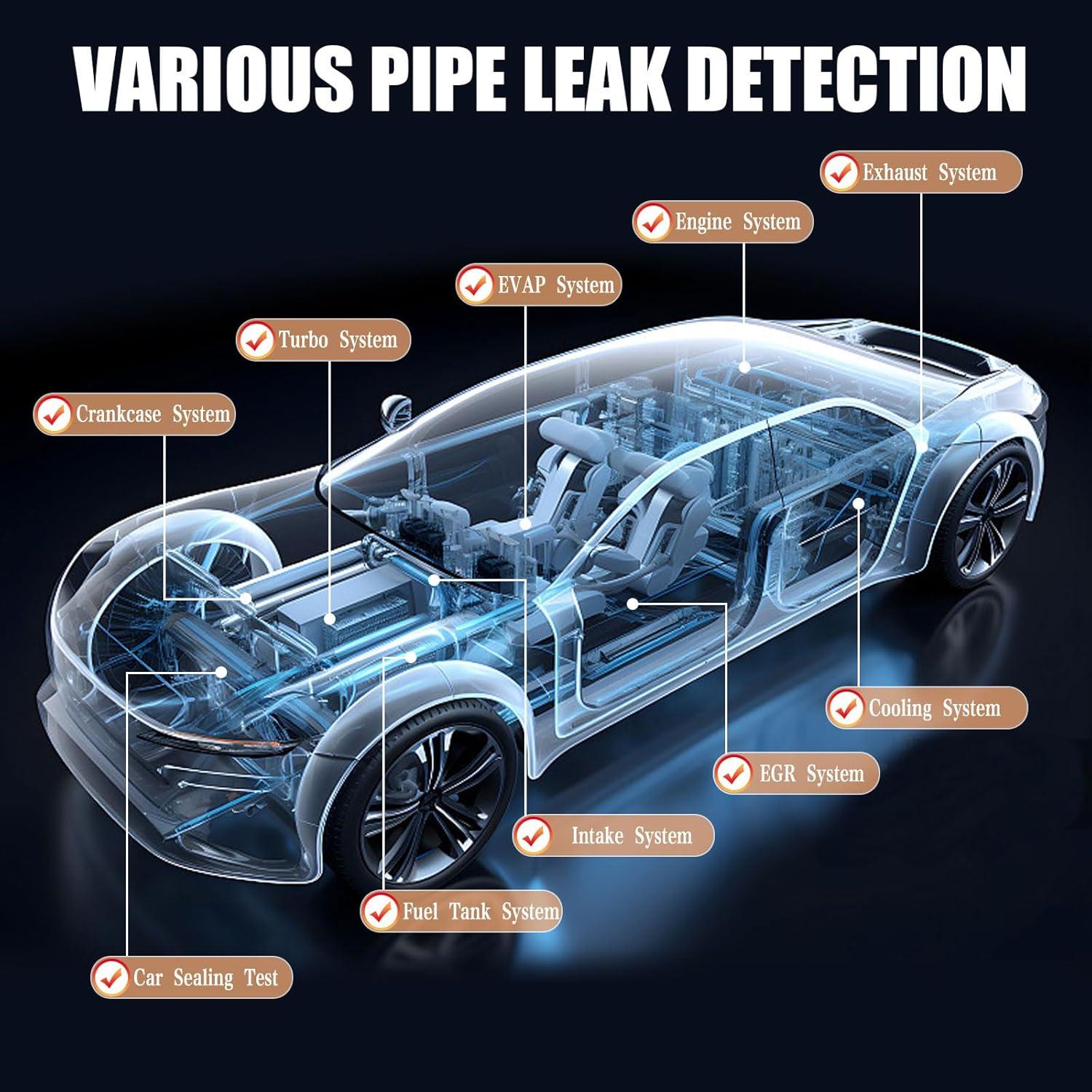 Máquina de Humo Automotriz FGRSRZ 12V 100ML Portátil