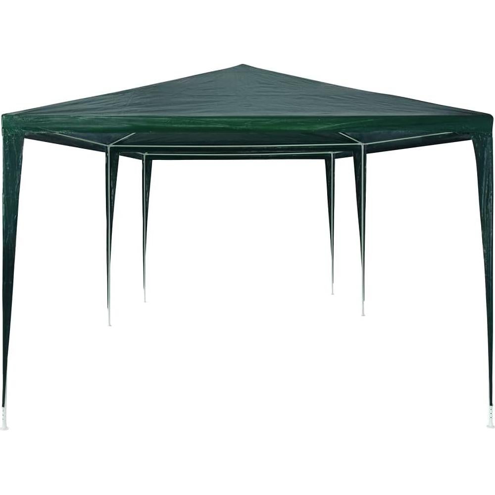 Party Tent PE Green 9.8'x19.7' Outdoor Living