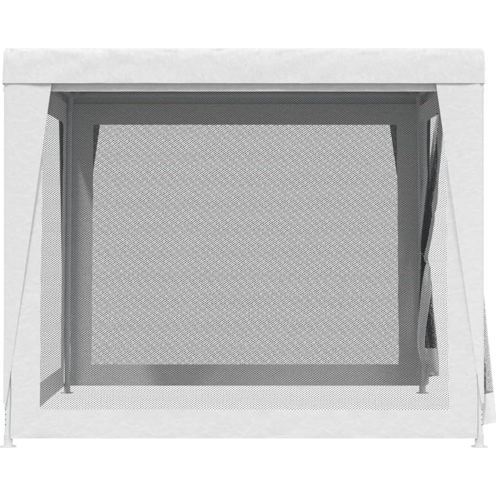 Carpa de Fiesta MINERWALL 2.5m x 2.5m Blanca con Paredes de Malla