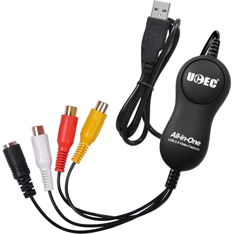 Convertidor de Video UCEC USB 2.0 para VHS a Digital
