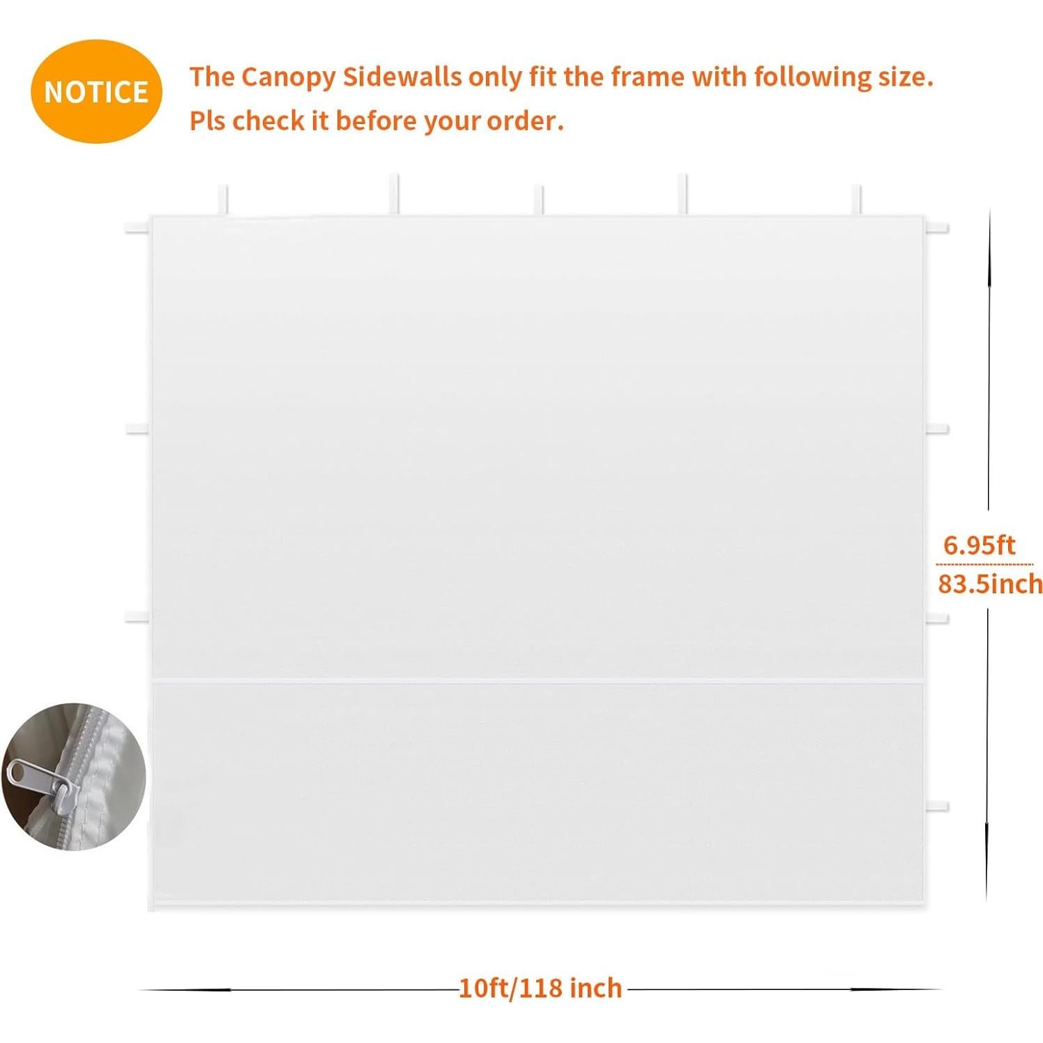 Paredes Laterales de Carpa Plegable TGEHAP 3 Unidades 299x213 cm