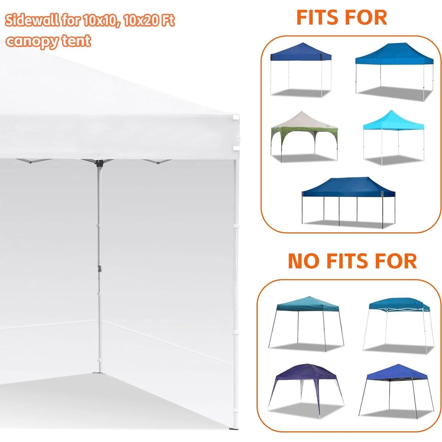 Paredes Laterales de Carpa Plegable TGEHAP 3 Unidades 299x213 cm