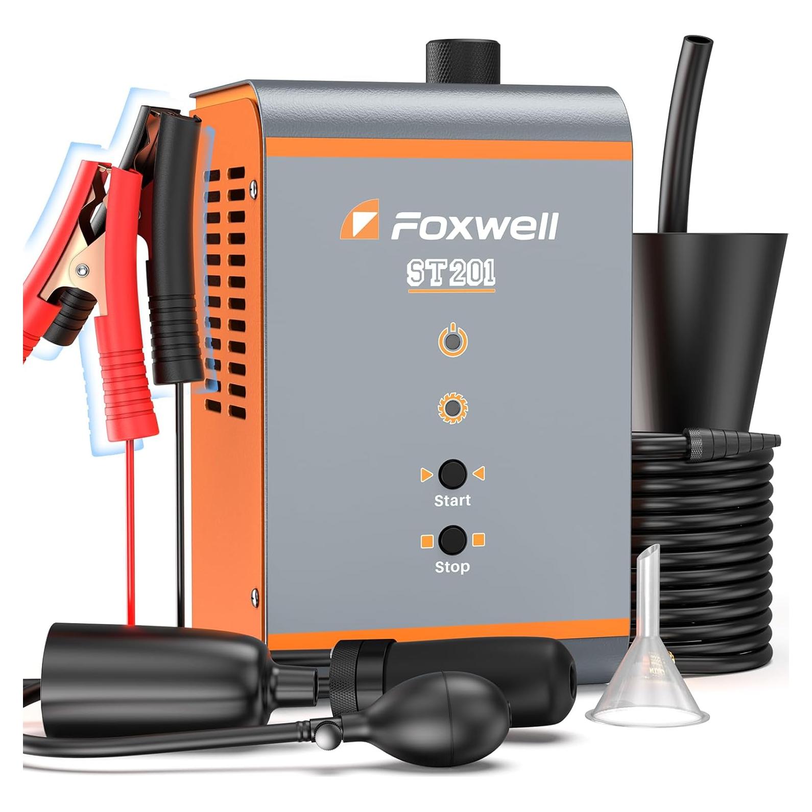 Detector de Fugas de Humo FOXWELL ST201 con Compresor 1.85 kg