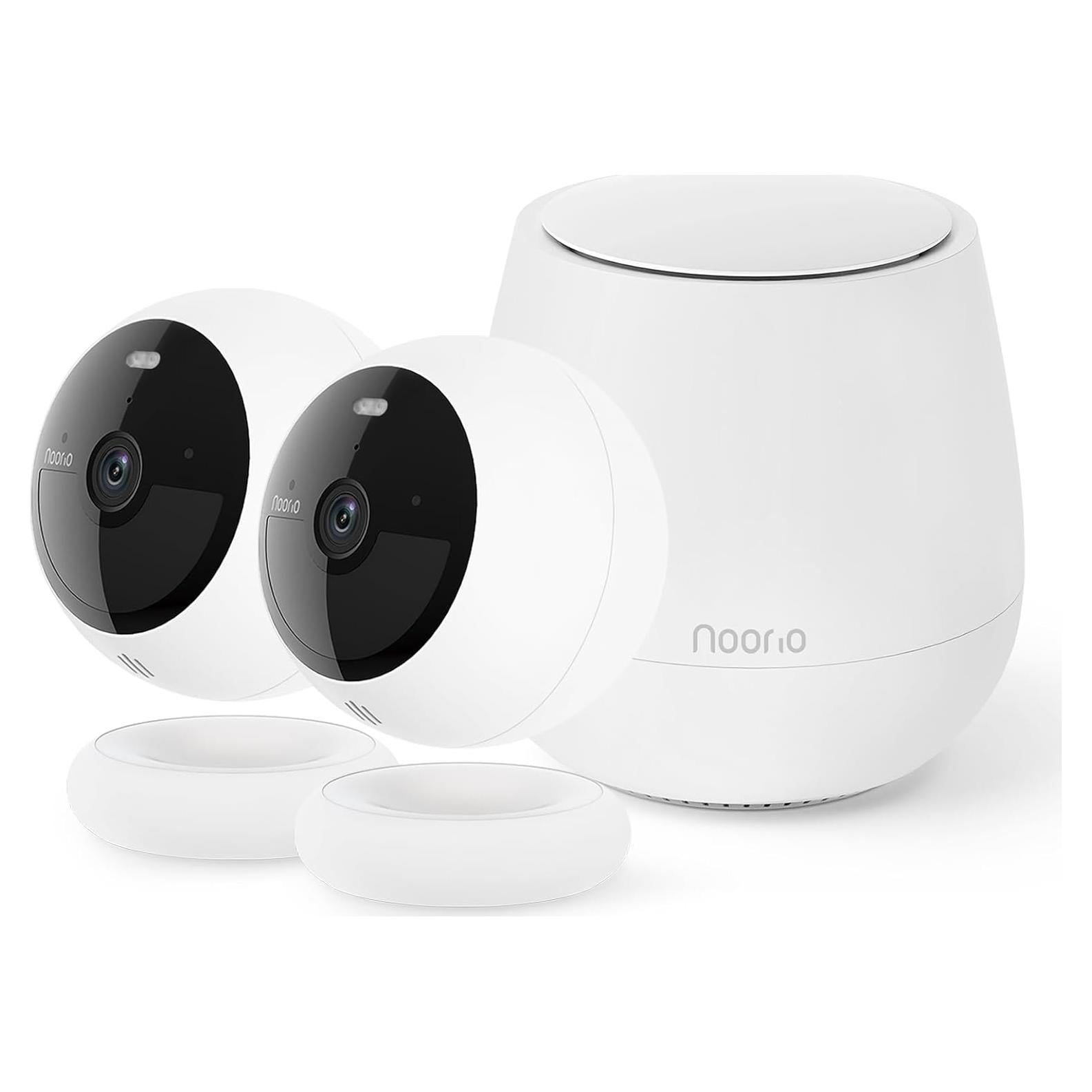 Kit de 2 Cámaras de Seguridad Inalámbricas Noorio B200 1080p