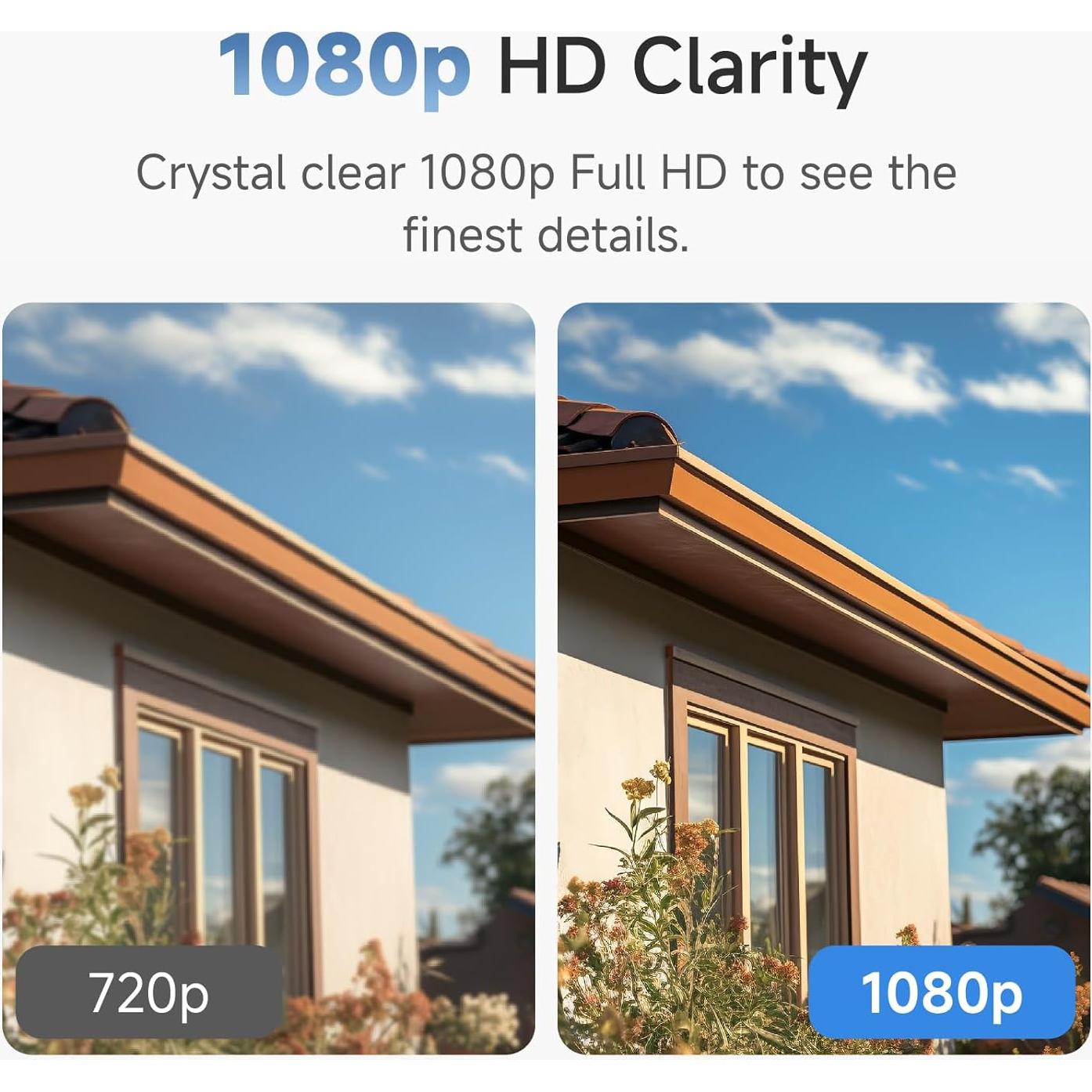 Kit de 2 Cámaras de Seguridad Inalámbricas Noorio B200 1080p