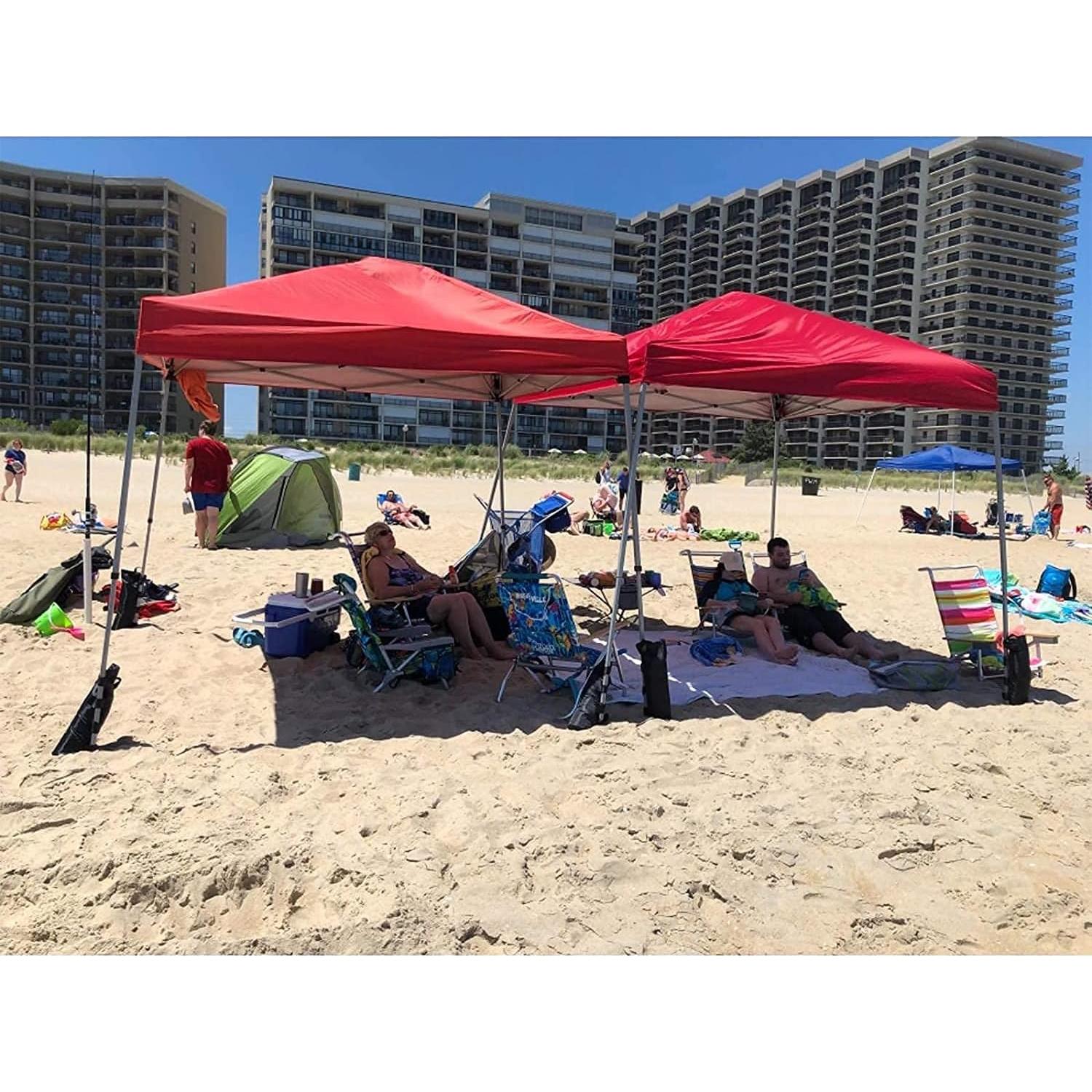 Juego de 4 Bolsas de Peso para Toldo Joramoy 13.61 kg Negro