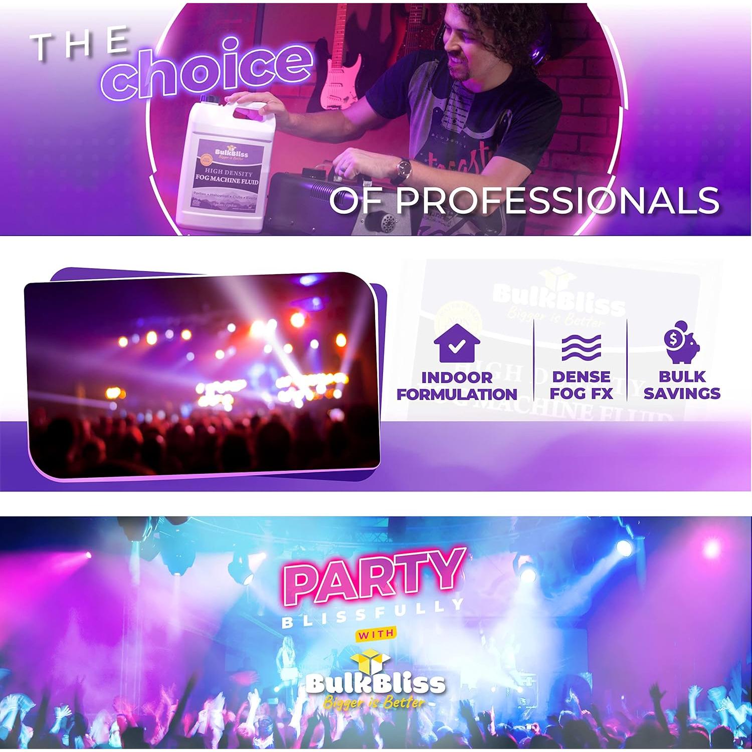 Fluido para Máquina de Niebla BulkBliss 3.78L Alta Densidad