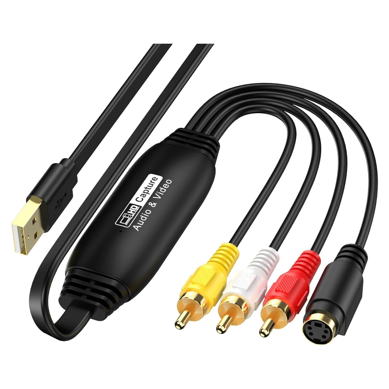 Convertidor de VHS a Digital AMANKA USB 1080P RCA