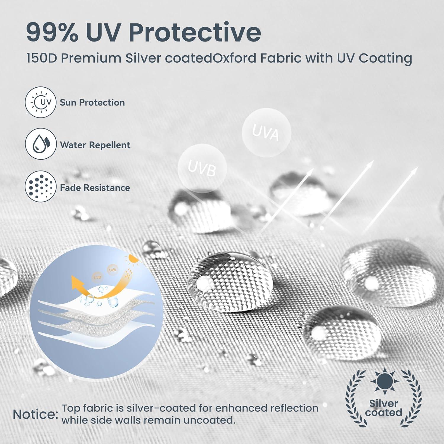 Carpa Plegable PHI VILLA 3x3m con Paredes Laterales - Impermeable