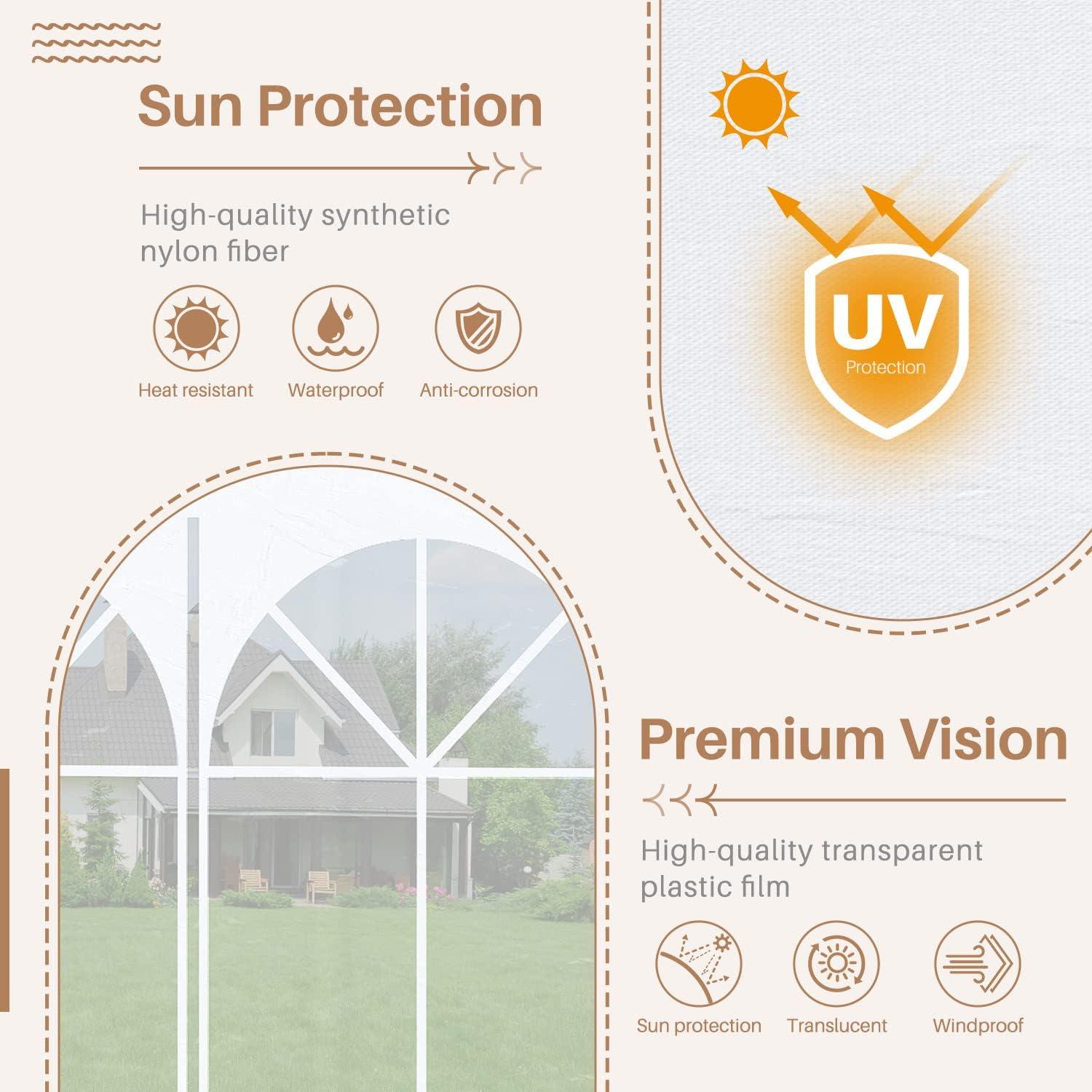 Greesum 10'x30' Outdoor Canopy Tent Patio Camping Heavy Duty Gazebo Shelter Party Wedding BBQ Events with Removable Sidewalls, Waterproof Shelter, White