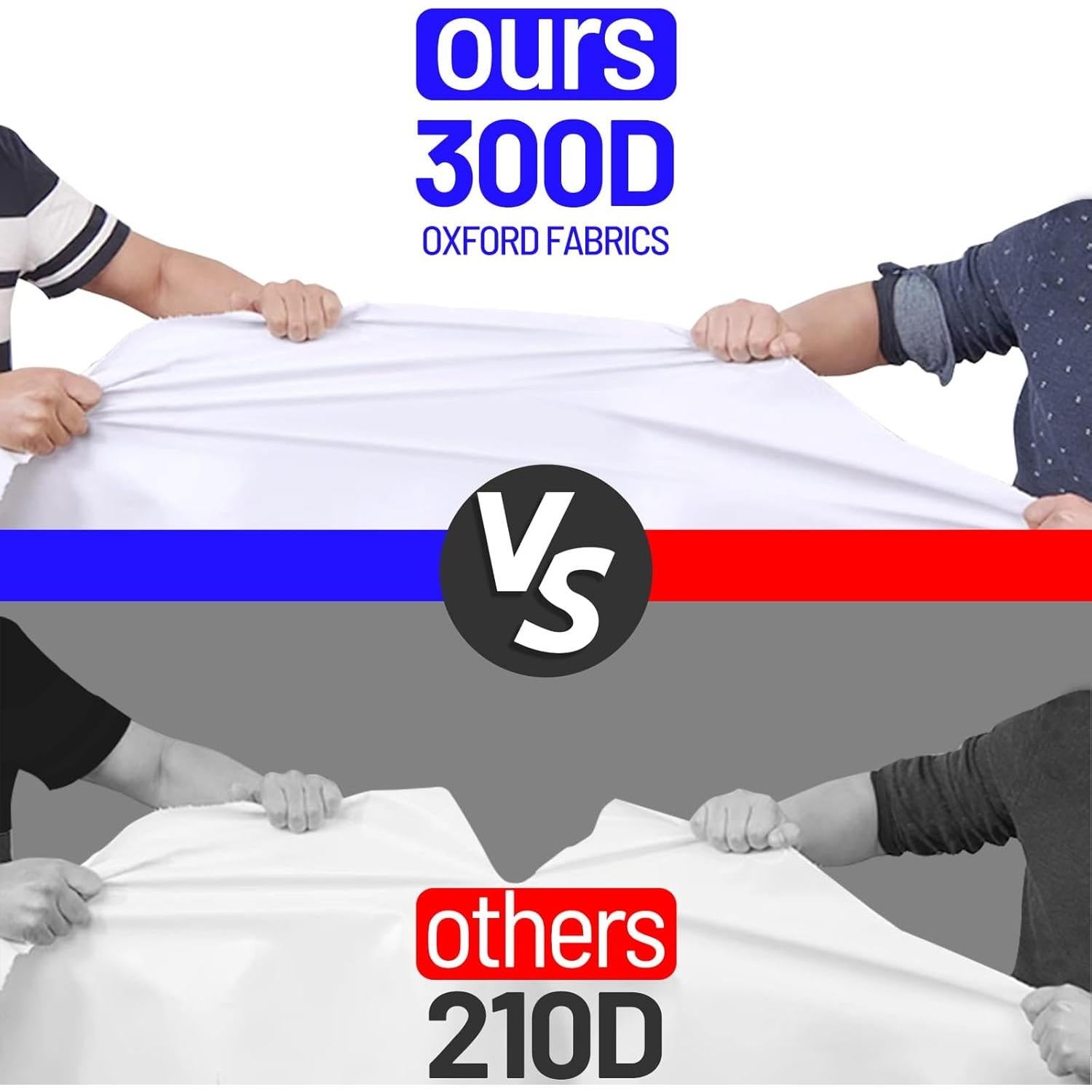 Pared Lateral de Carpa Plegable KaKuEike 10x10 Blanca Impermeable