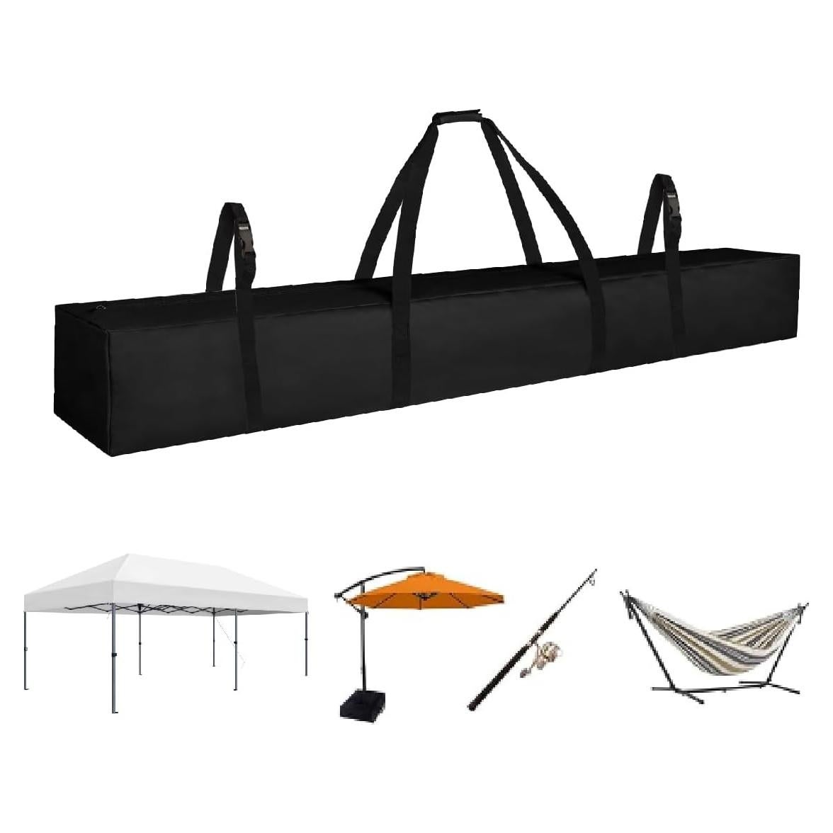 Heavy-Duty Large Tent Pole Storage Bag-83 L x 10" W x 10" H - Water-Resistant Bag for Canopy Tent,Patio Umbrella,Fishing Rods,Hammock