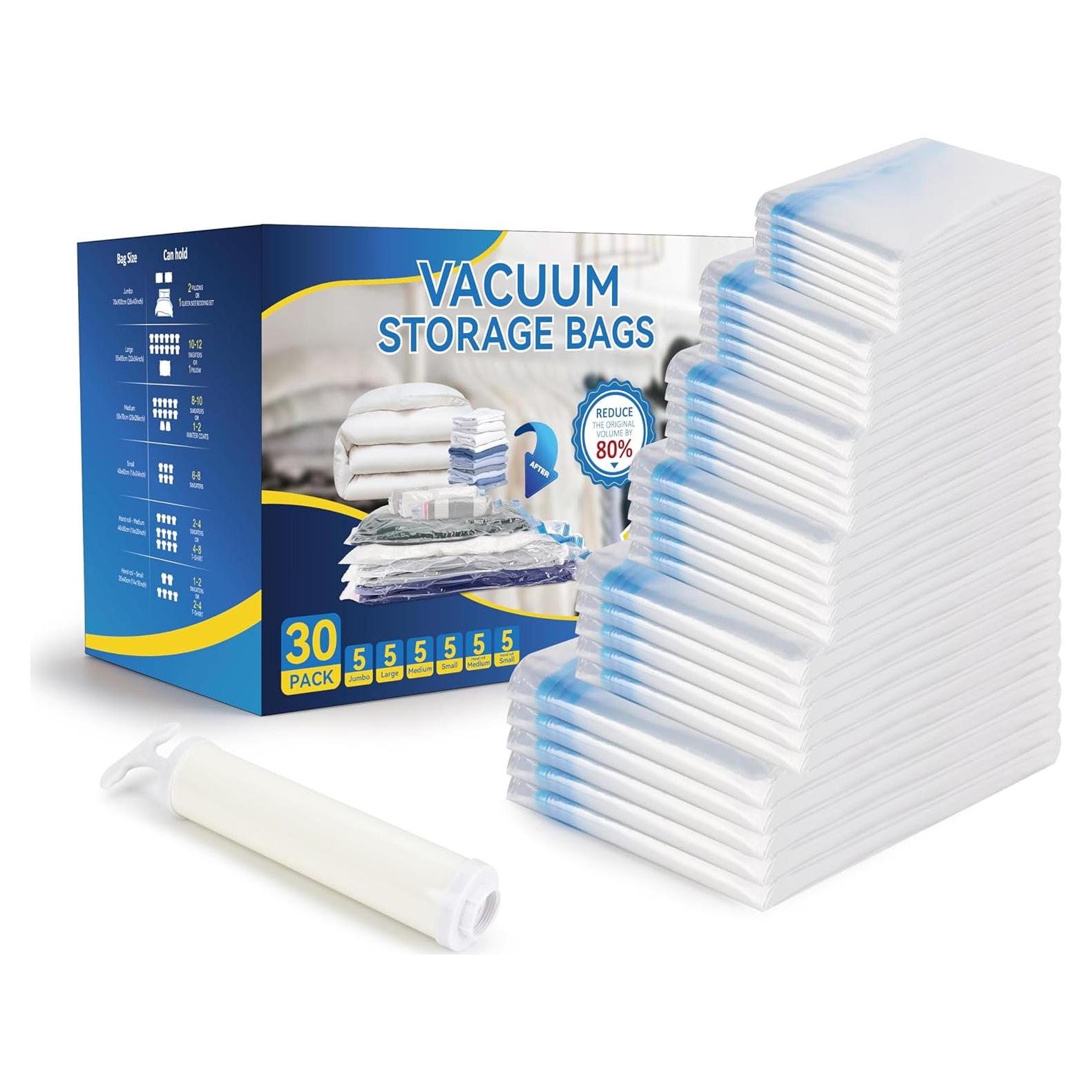 30 Bolsas de Almacenamiento al Vacío Simple Deluxe