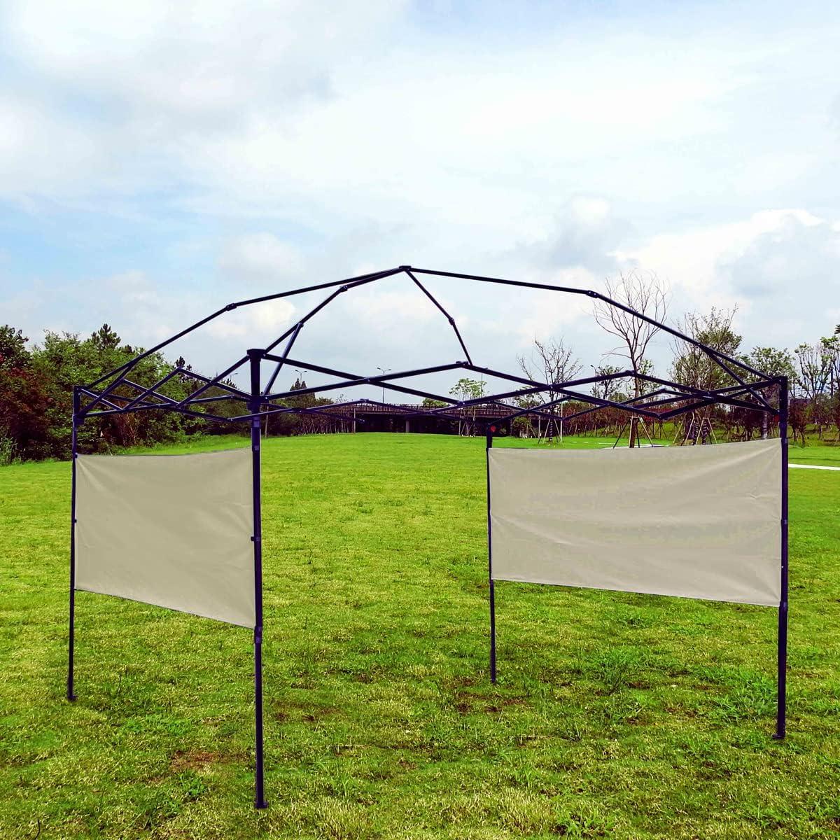 Paneles Laterales Medios NINAT 2 Pcs Beige para Gazebo 3.05m