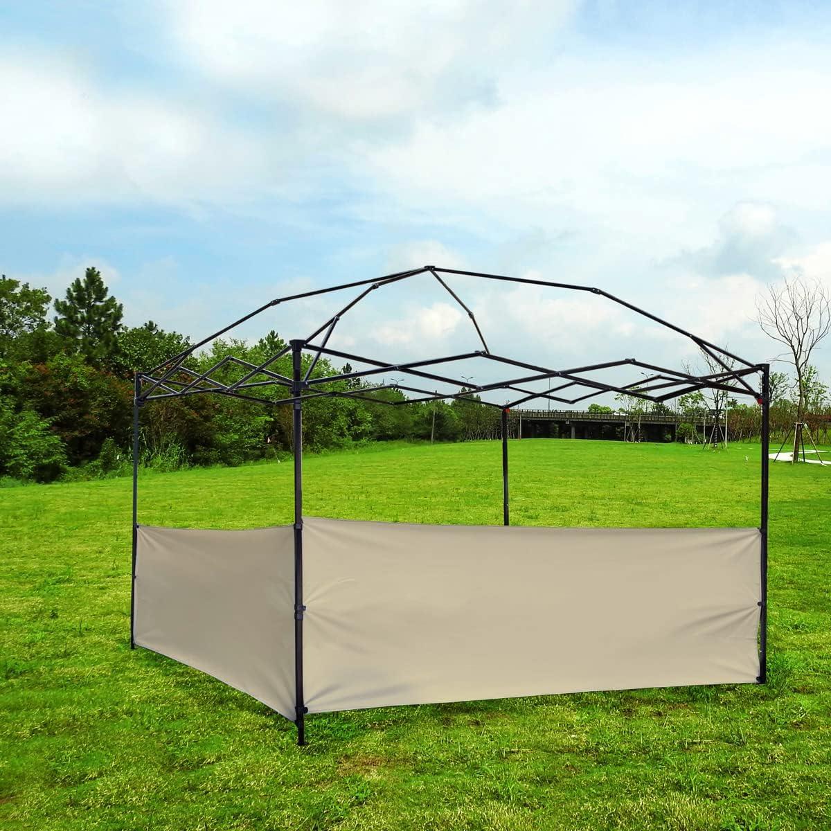 Paneles Laterales Medios NINAT 2 Pcs Beige para Gazebo 3.05m