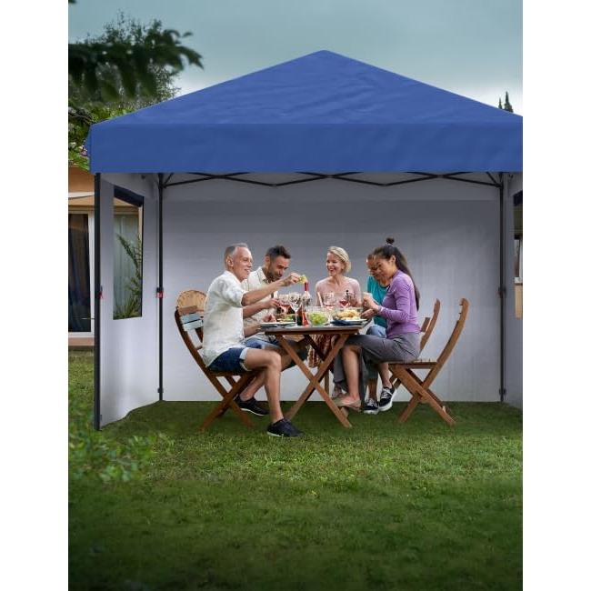 Carpa Pop Up 3.05x3.05m GarveeLife Azul con 3 Paredes