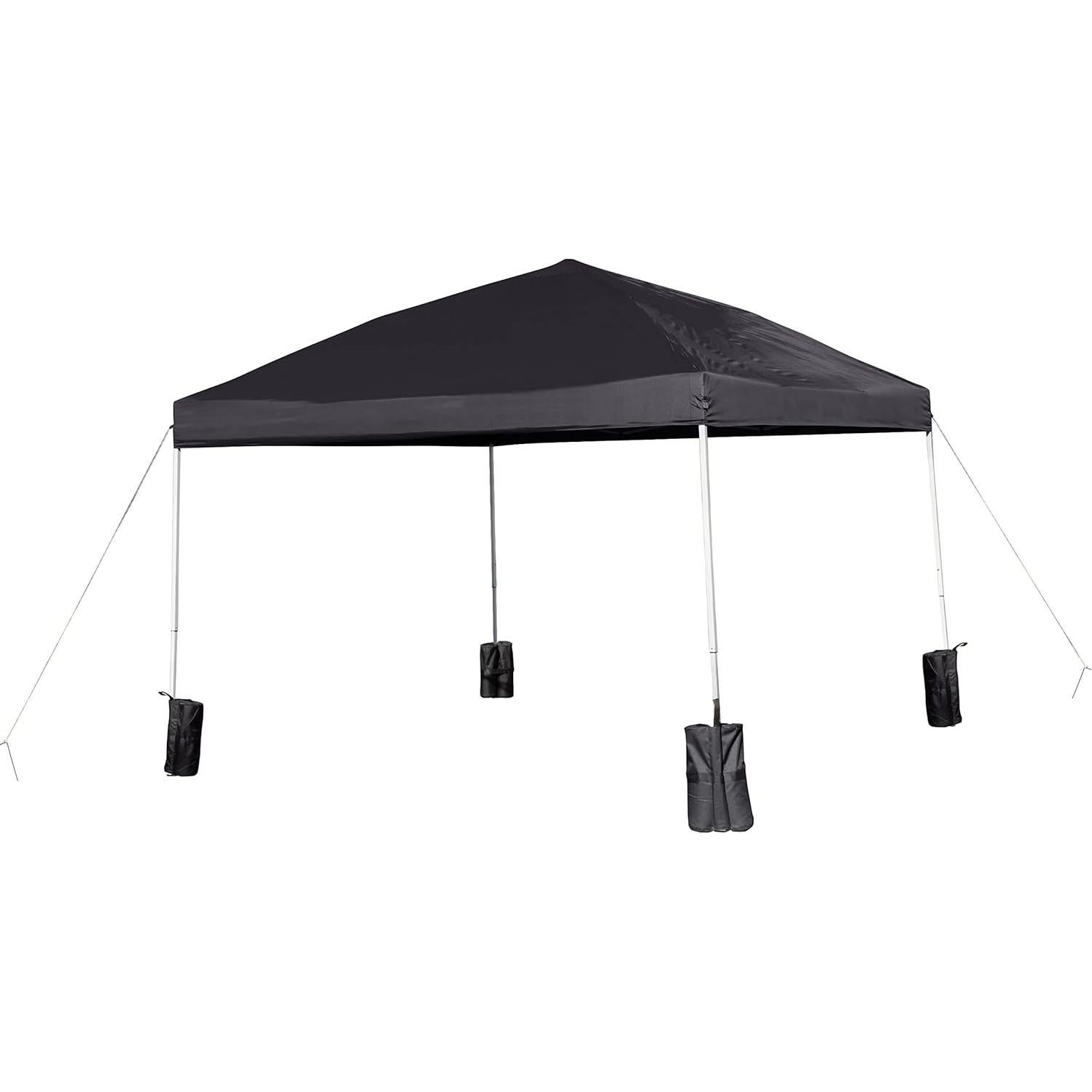 Carpa Plegable Flash Furniture 3x3m Negra con Estuche y Sacos