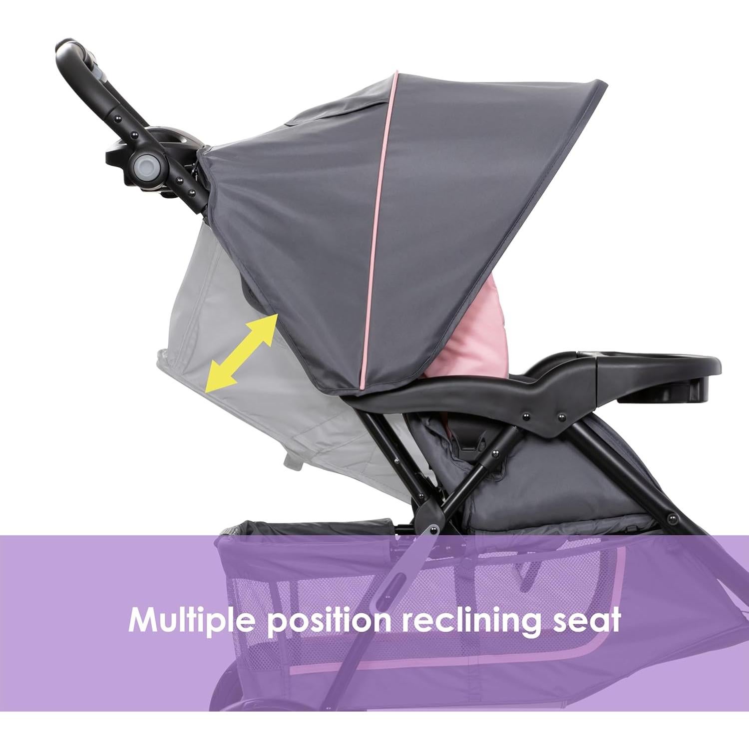 Sistema de Viaje Baby Trend EZ Ride con Asiento EZ-Lift Rosa