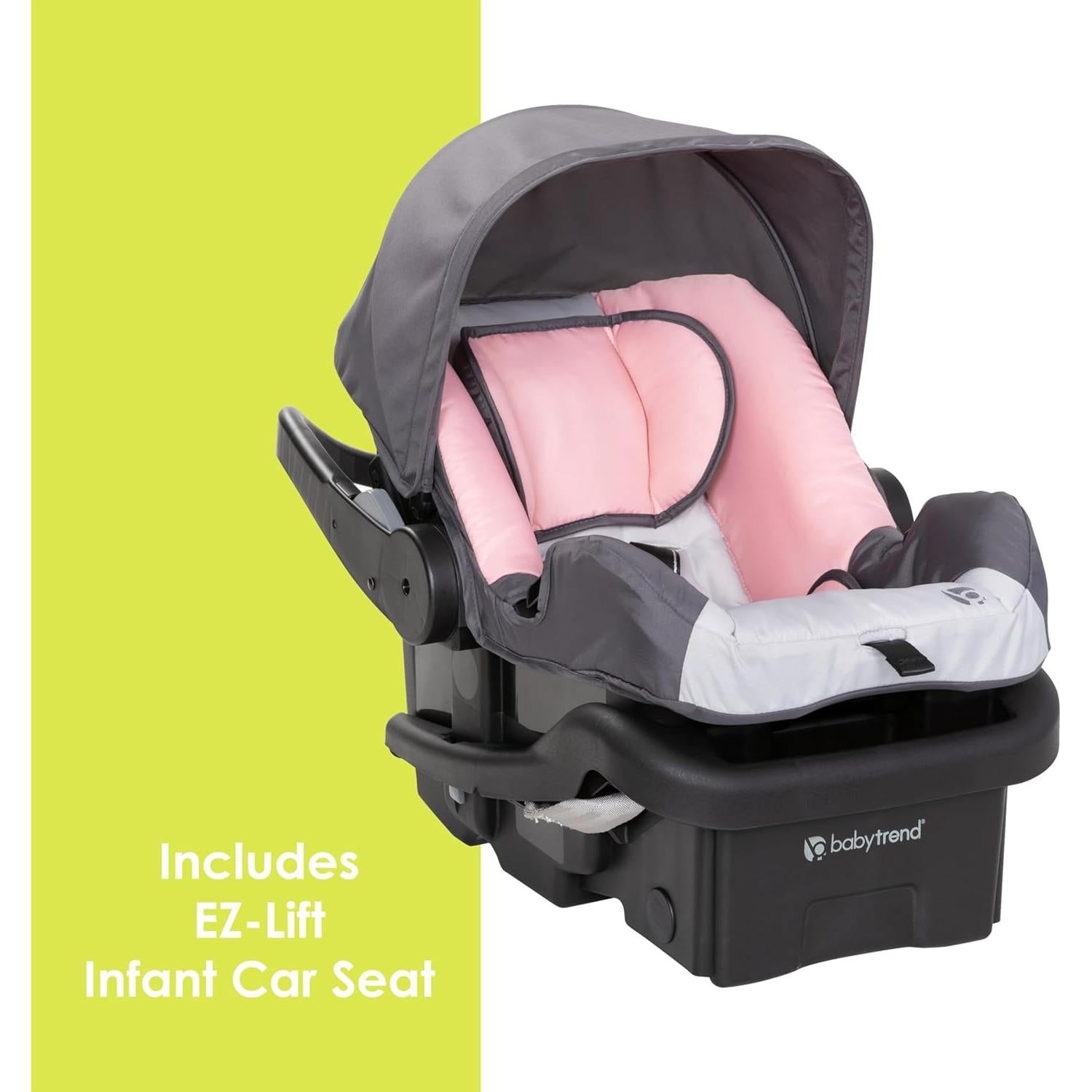 Sistema de Viaje Baby Trend EZ Ride con Asiento EZ-Lift Rosa