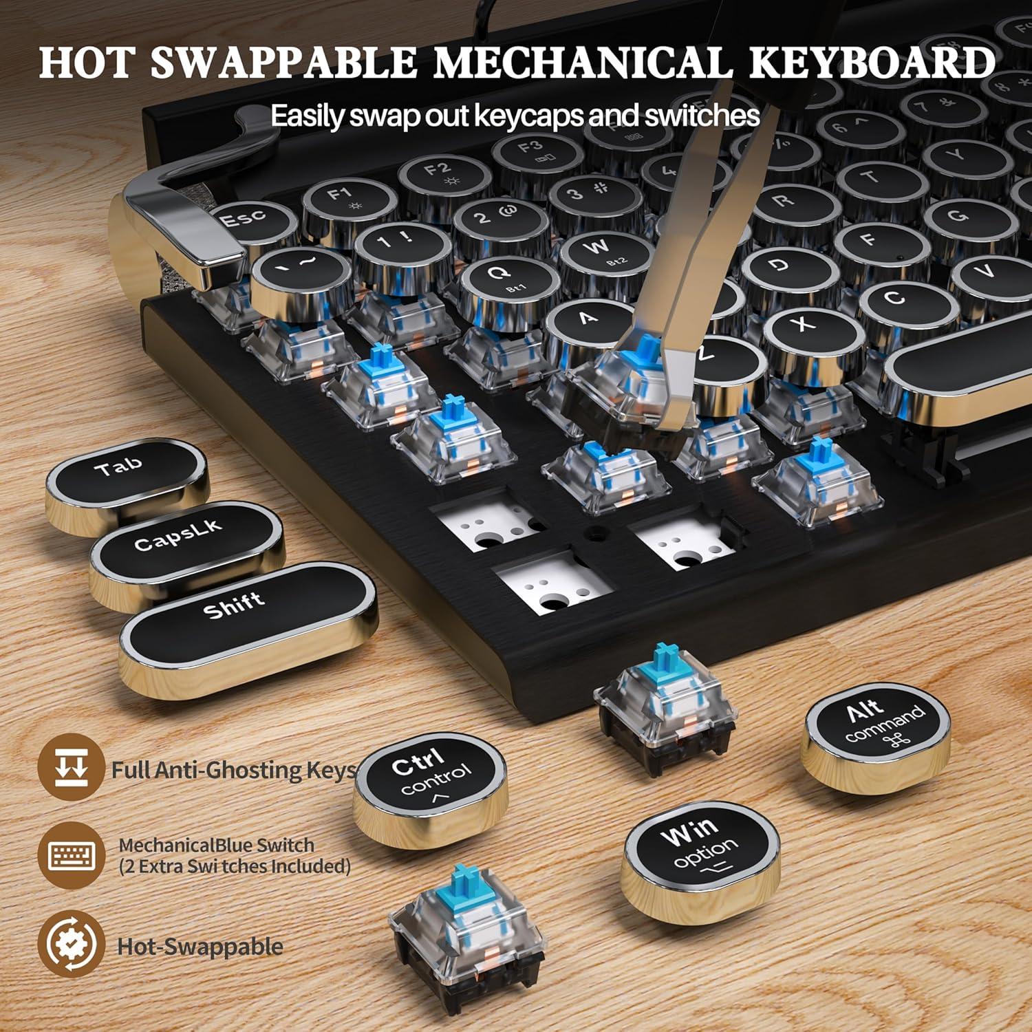 Teclado Mecánico Taiahiro 981 Retroiluminado Inalámbrico