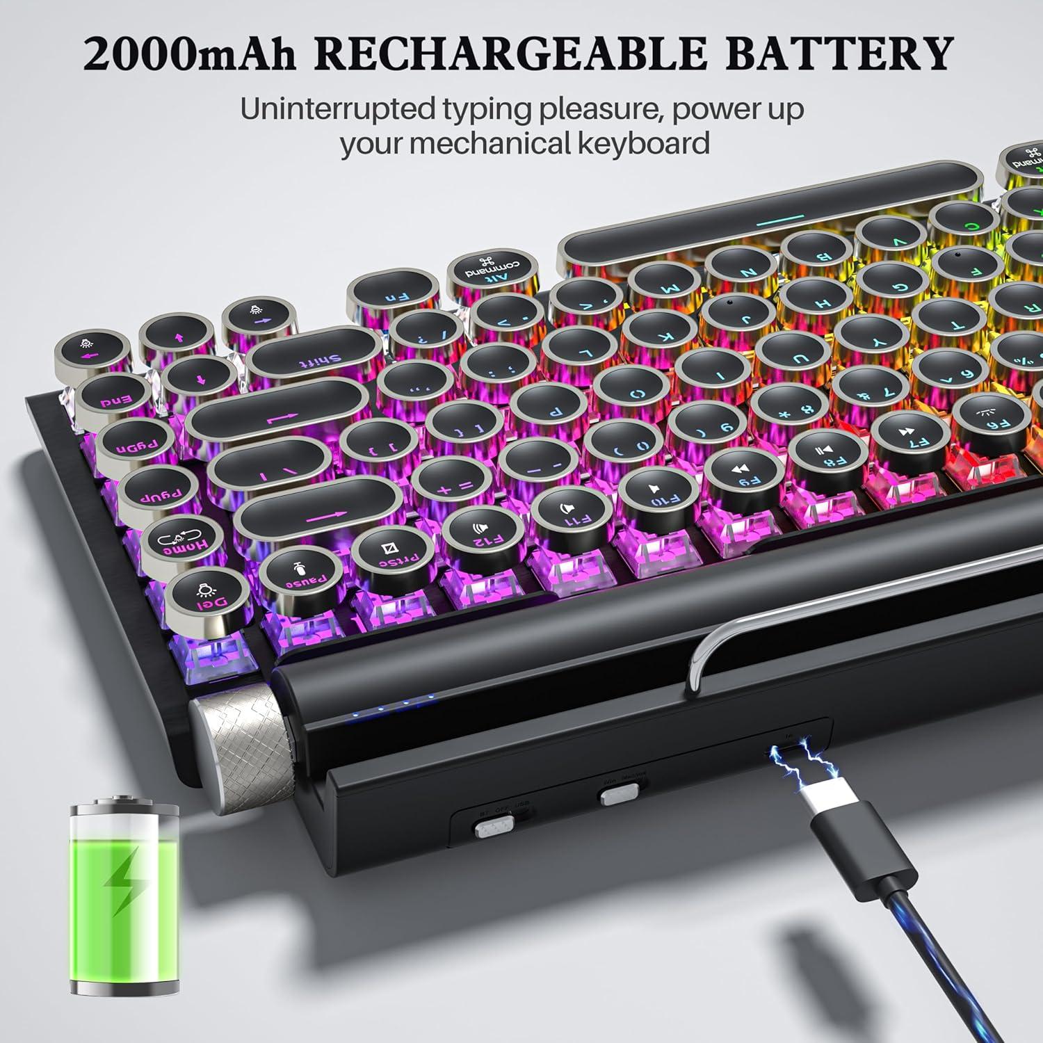 Teclado Mecánico Taiahiro 981 Retroiluminado Inalámbrico