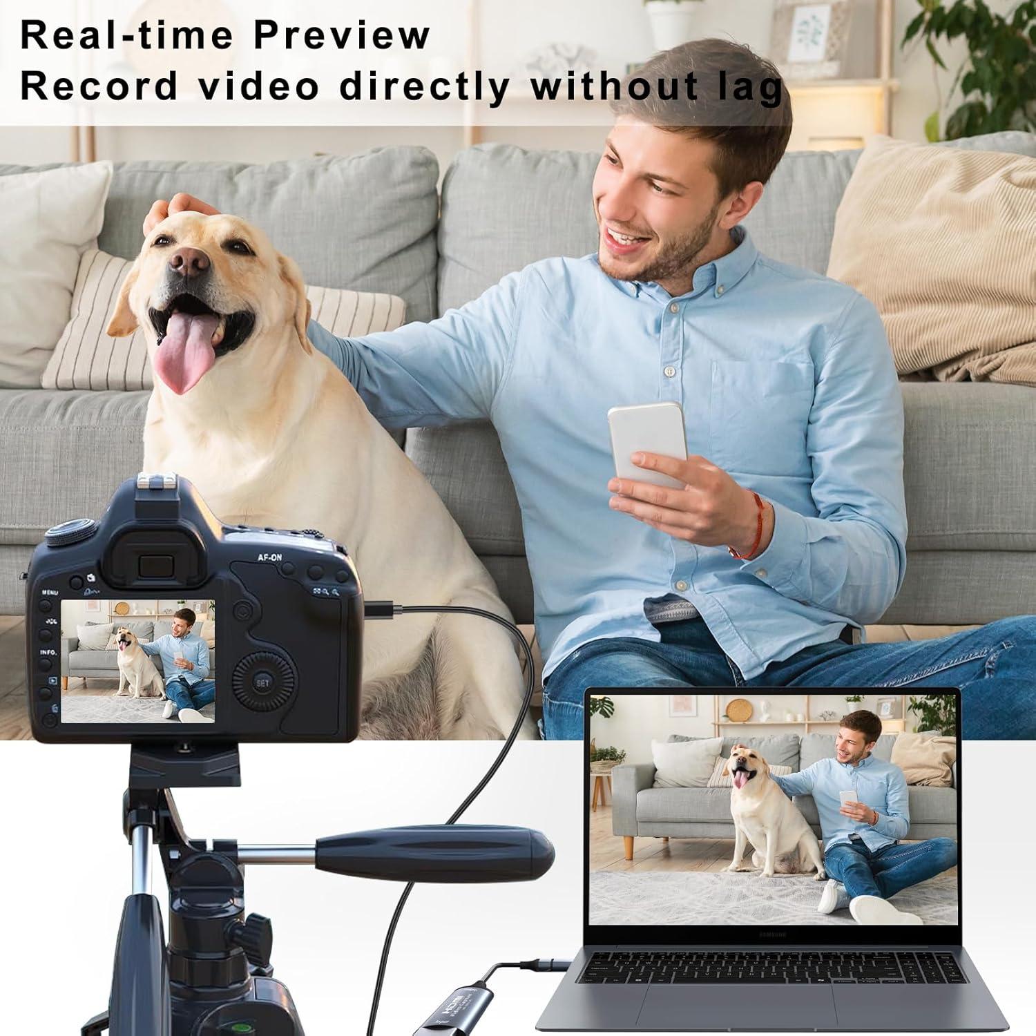 Tarjeta de Captura CAJECT HDMI a USB C 4K 1080P 60FPS