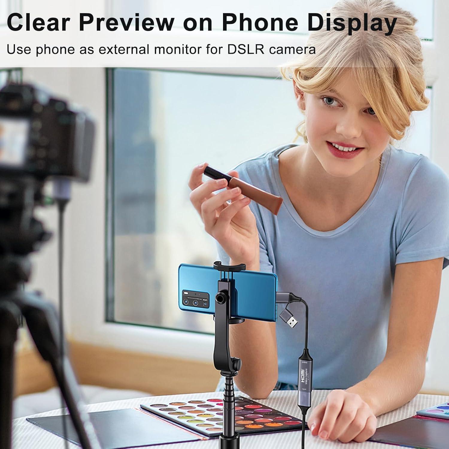 Tarjeta de Captura CAJECT HDMI a USB C 4K 1080P 60FPS