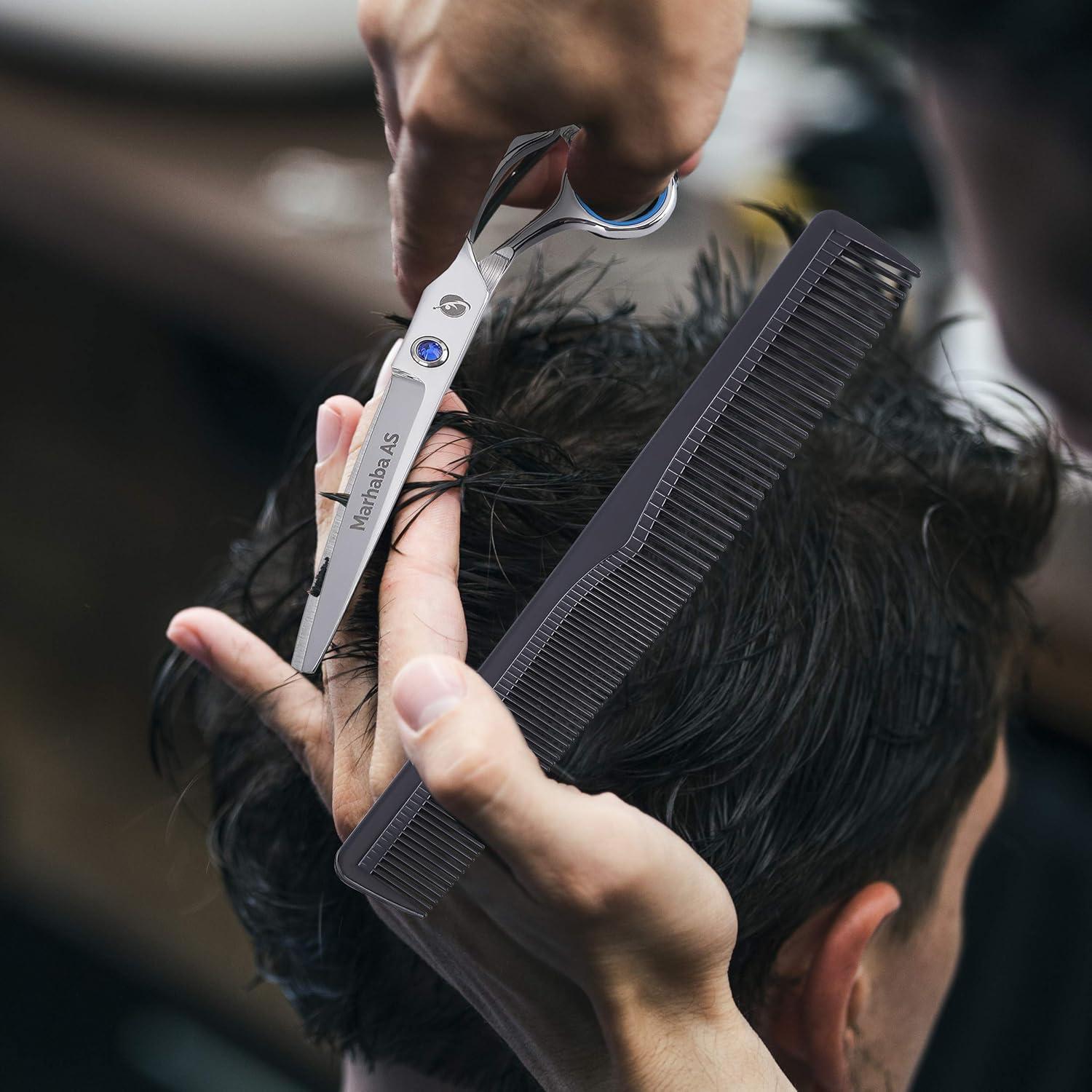 Kit de Tijeras de Barbero Marhaba AS - 10 Piezas Profesionales