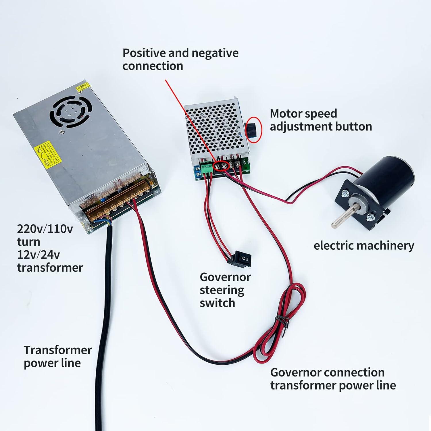 Motor de CC 30W Honses 12V/24V Mini Generador 3500/7000RPM