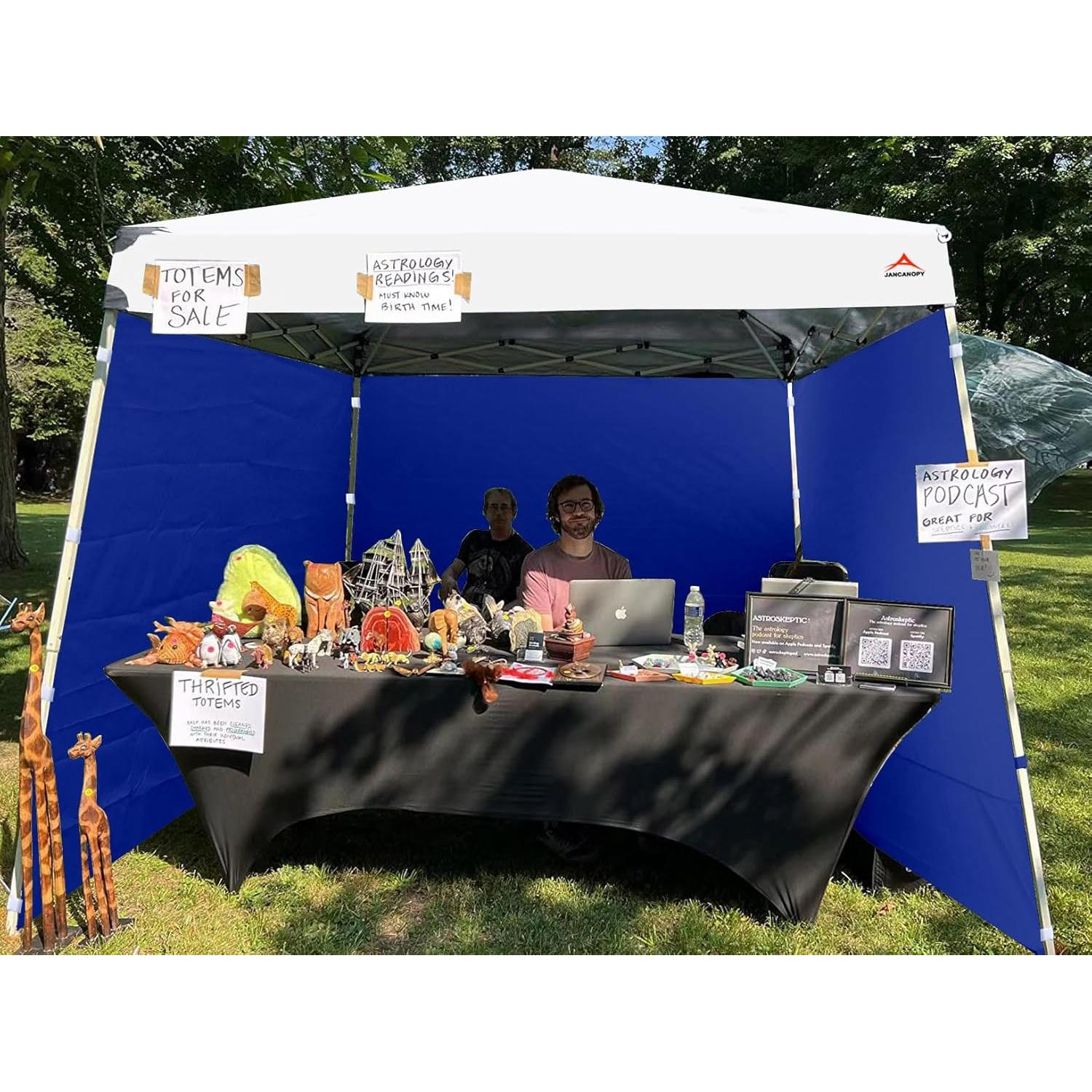 SunWall JANCANOPY 3 Paneles Laterales Impermeables 10x10 Azul Marino