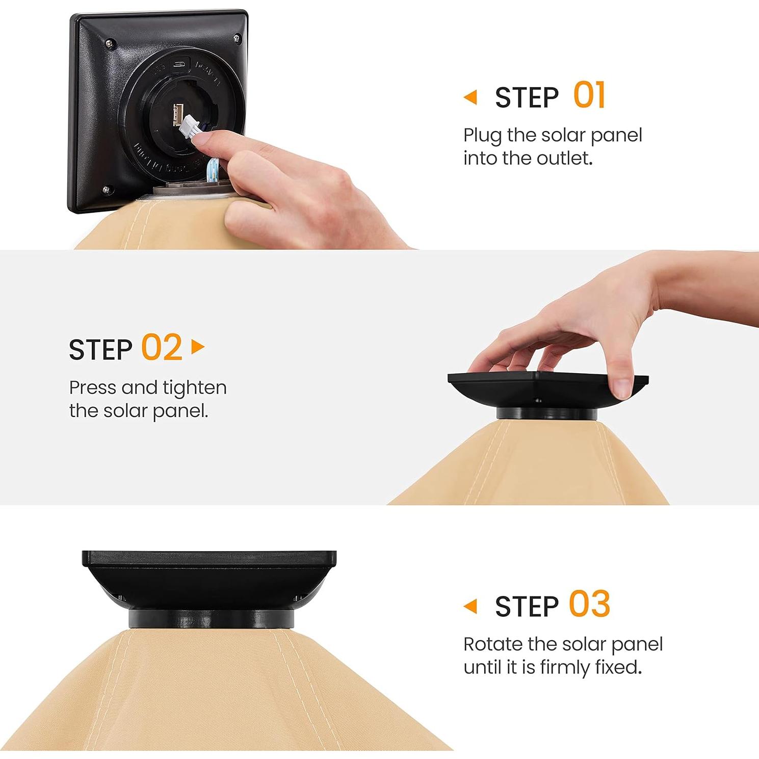 Gazebo Plegable Topeakmart 3.96x3.96m con 25 Luces LED