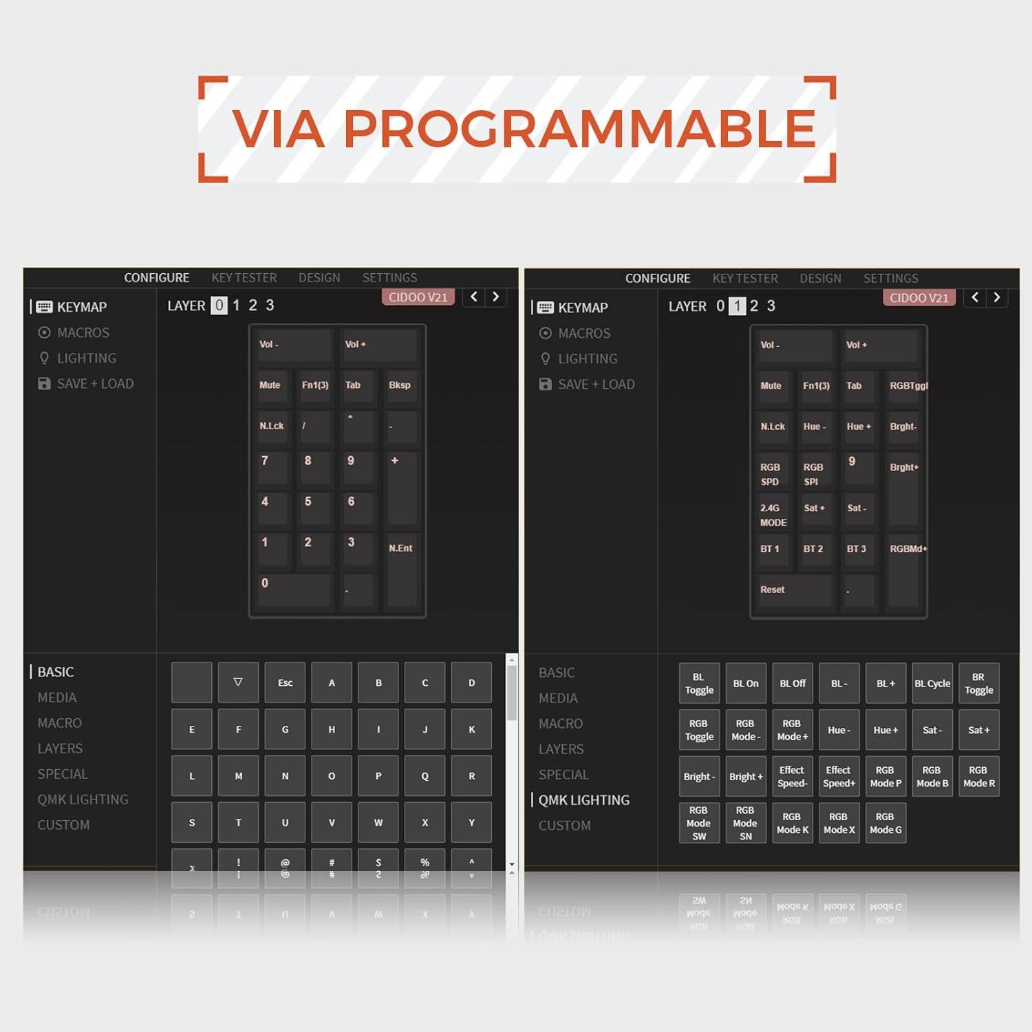 Teclado Numérico Mecánico EPOMAKER CIDOO V21 VIA Bluetooth