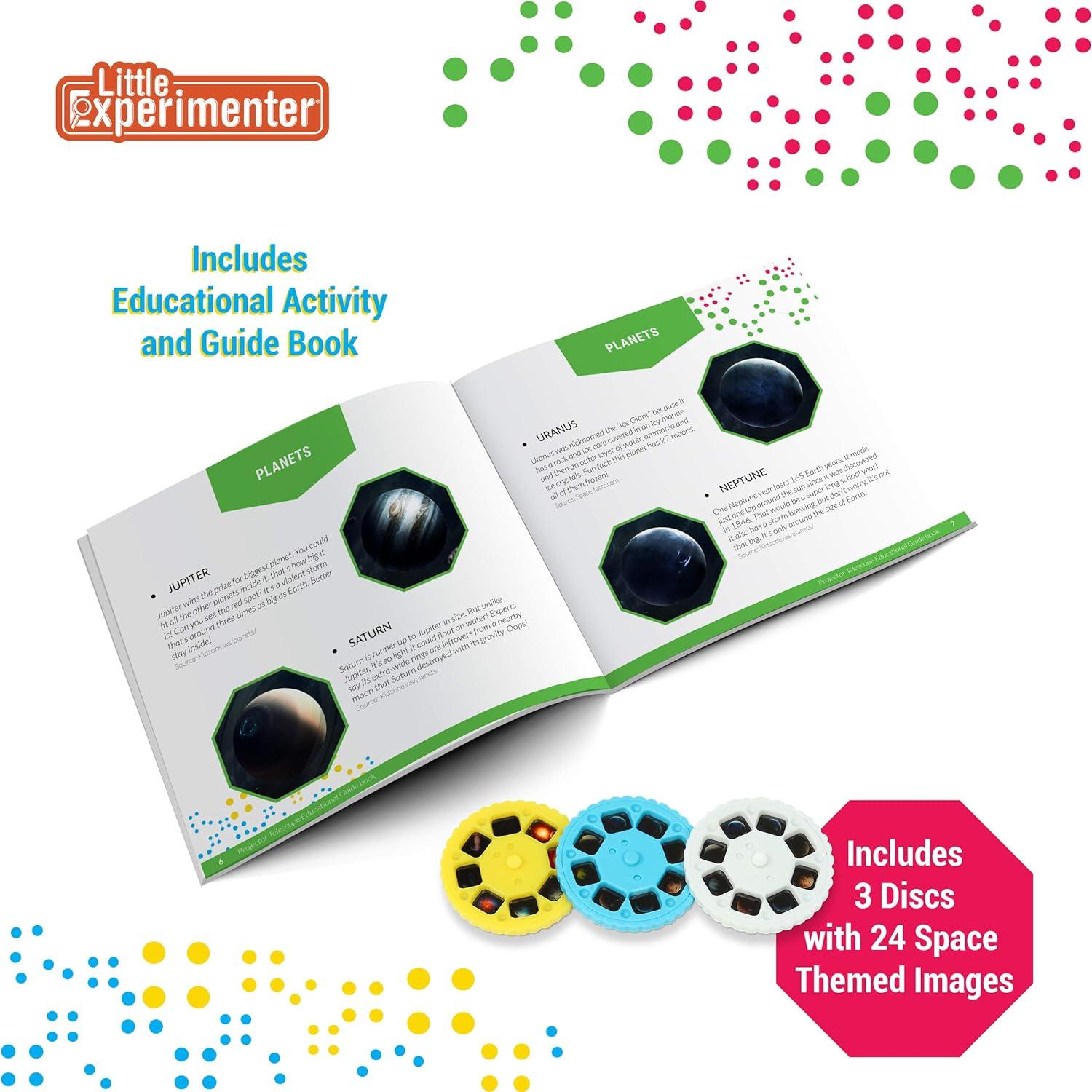 Telescopio Proyector Infantil Little Experimenter 2x Aumento