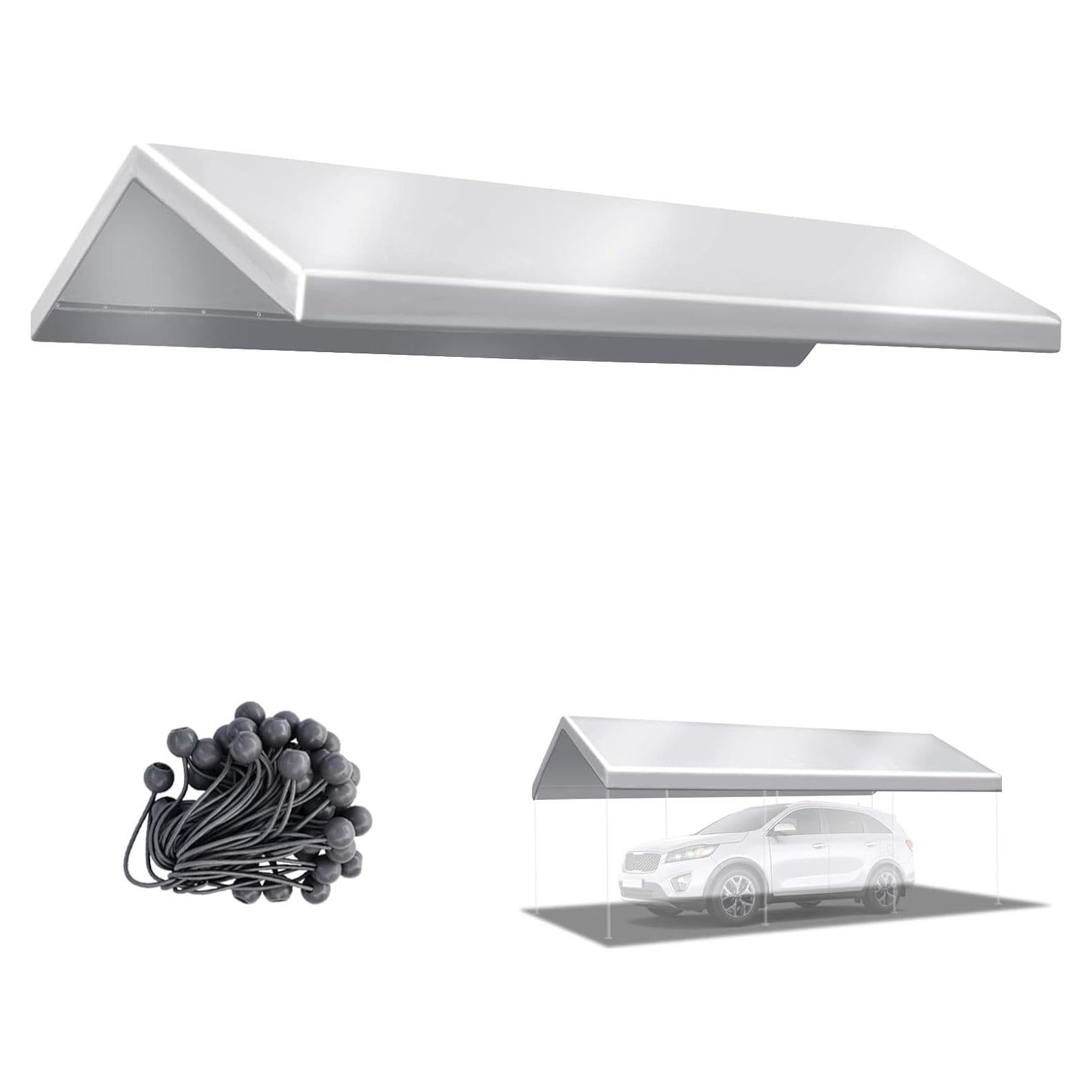 Toldo Rectangular BenefitUSA 3.05x6.10m Plata Impermeable