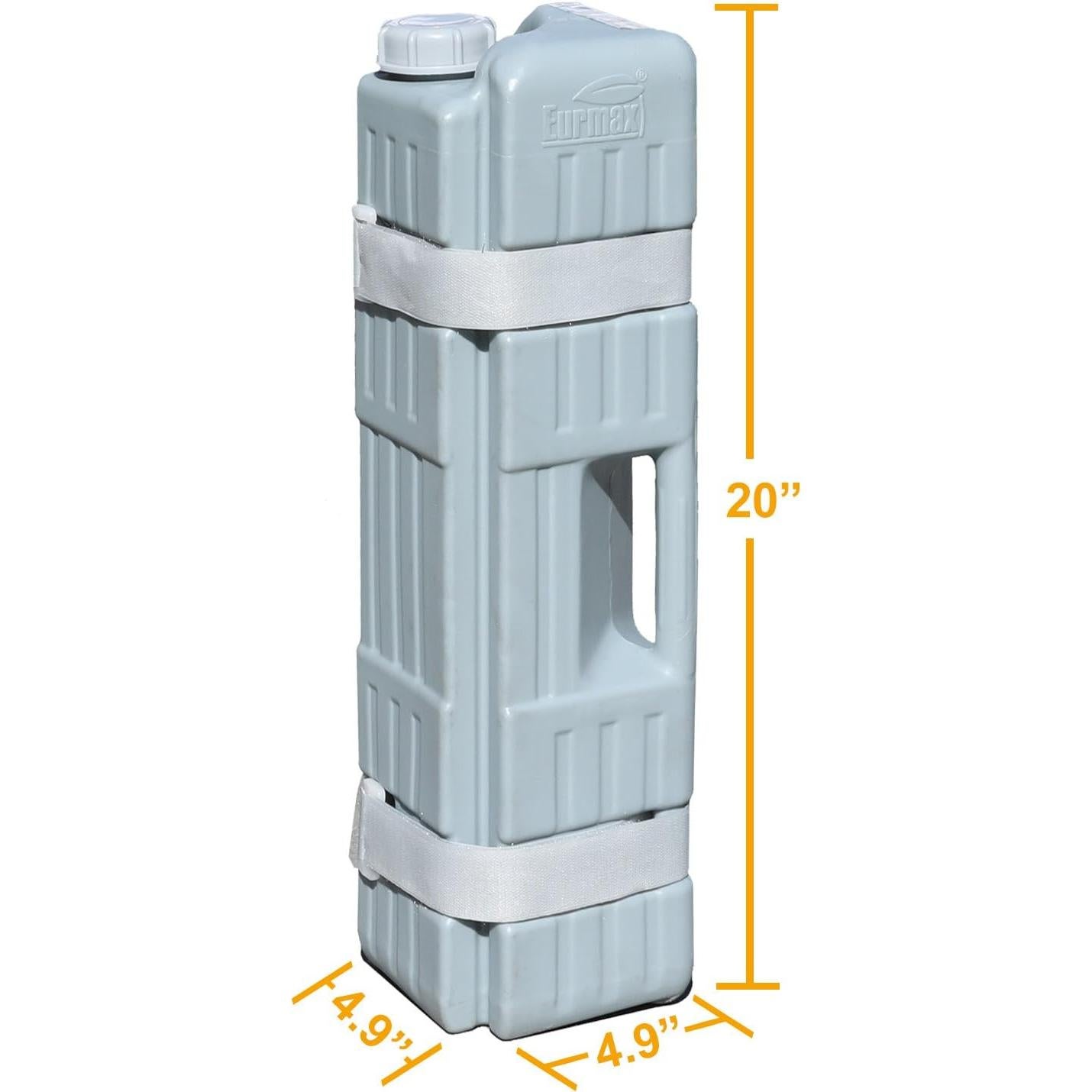 Pesos de Agua para Toldo Eurmax - 4 Pcs, 56.24 kg Capacidad