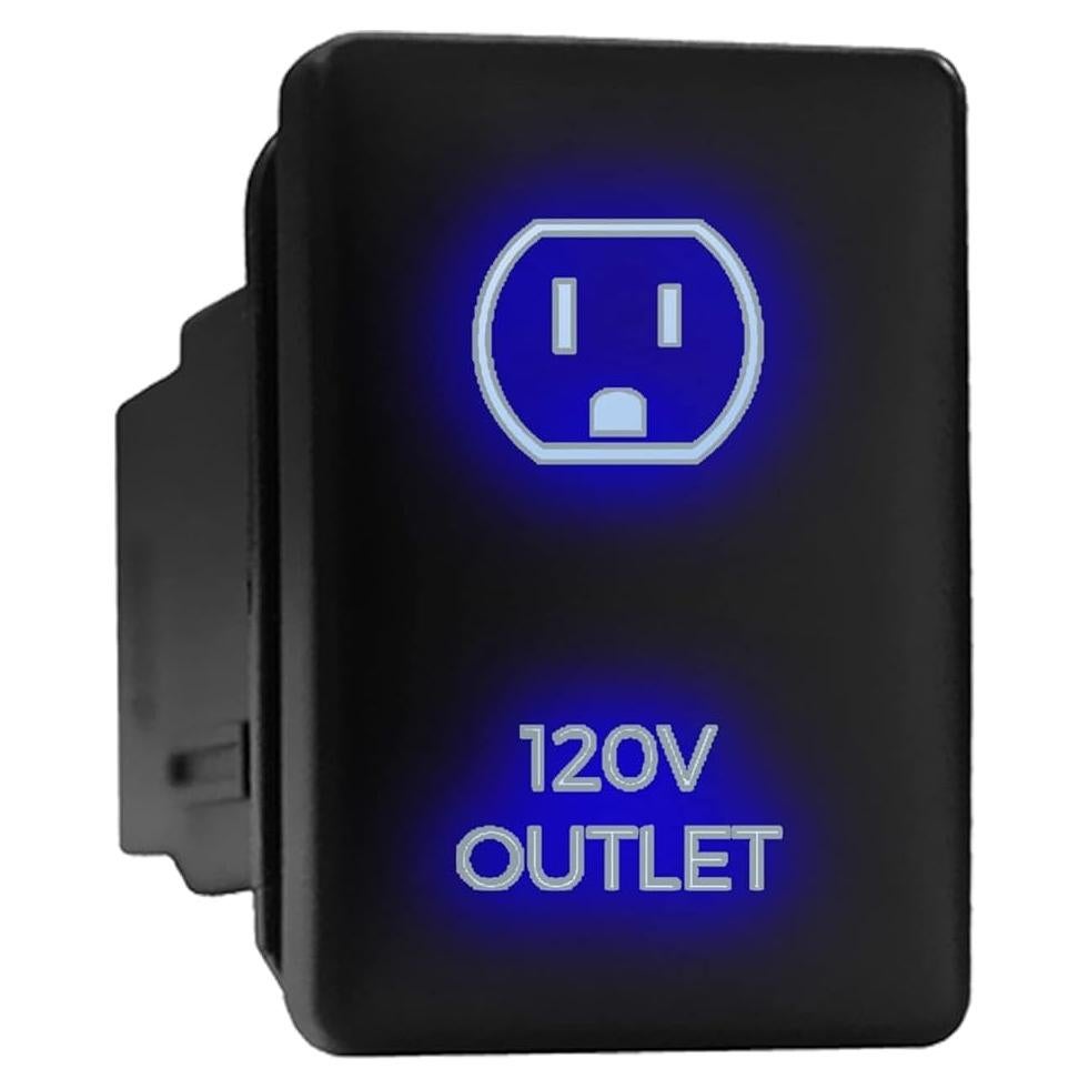 Interruptor de Presión Retroiluminado Toyota - Azul