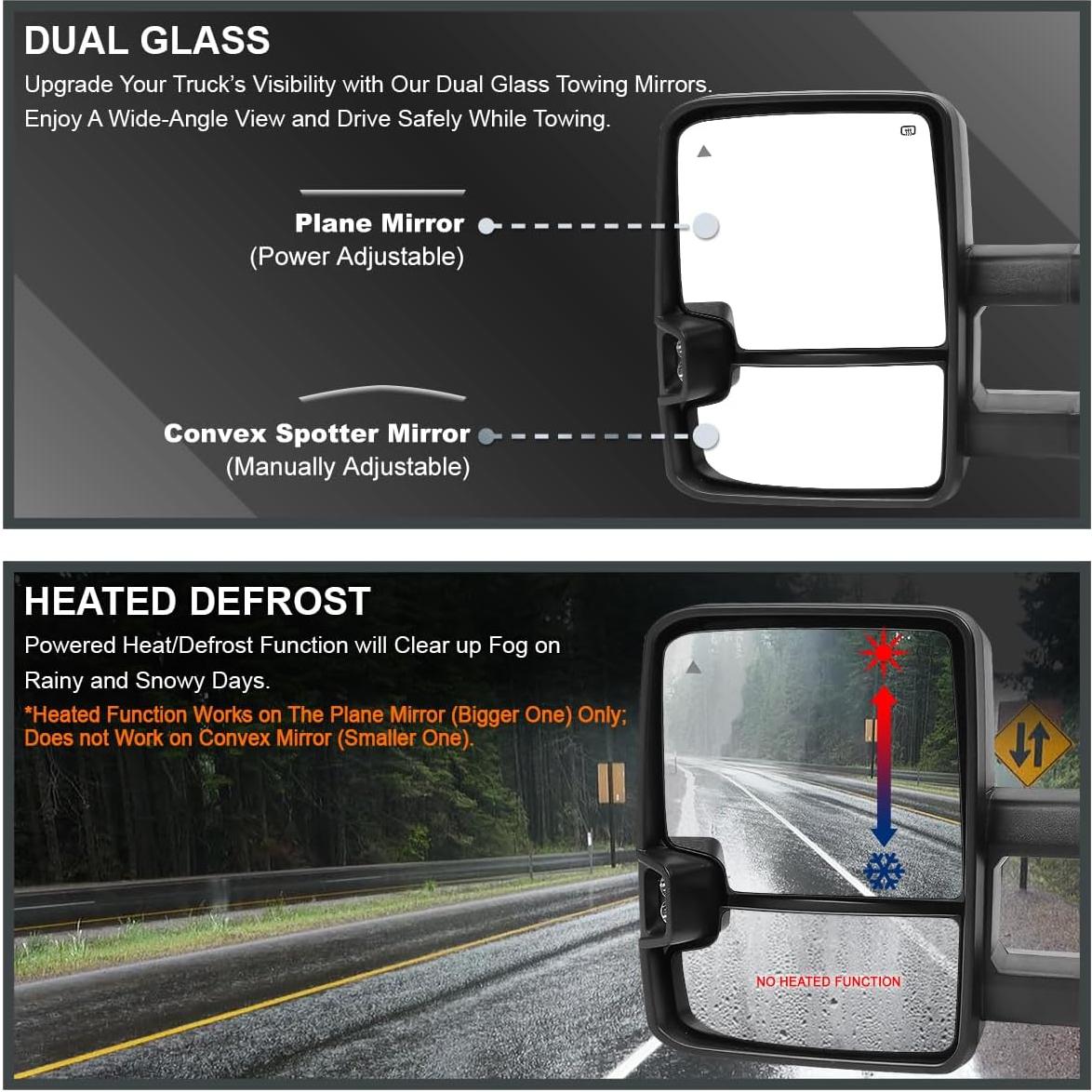 Espejos de Remolque Calefaccionados Spec-D Tuning LED Toyota