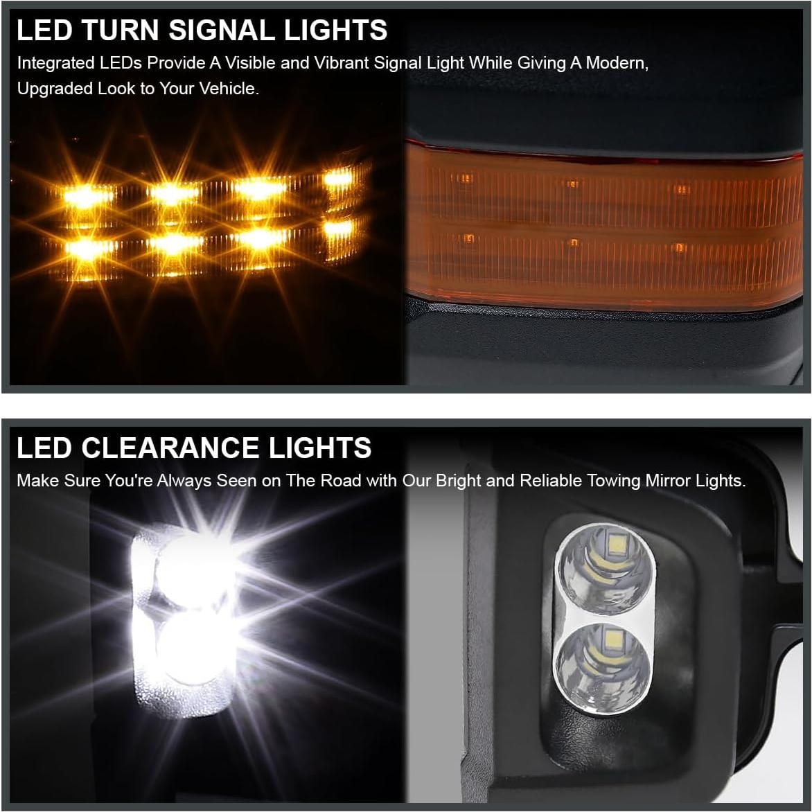 Espejos de Remolque Calefaccionados Spec-D Tuning LED Toyota