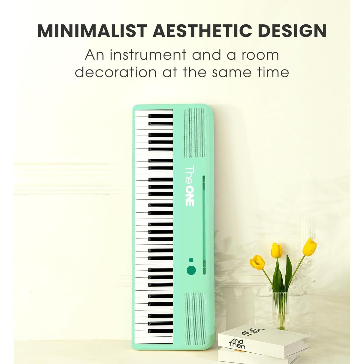 Teclado Eléctrico Inteligente ONE Verde 61 Teclas MIDI